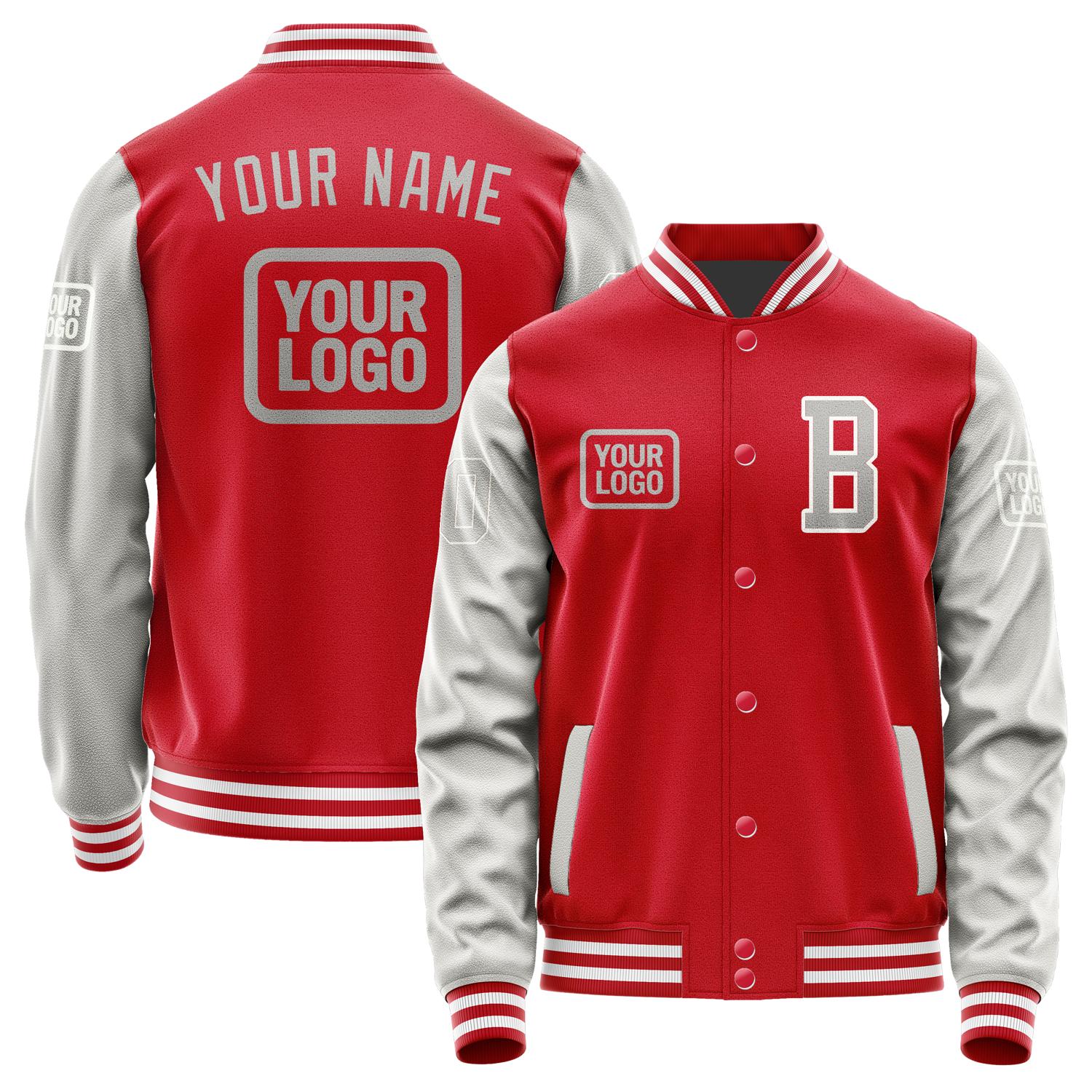 Maßgeschneidertes Rot Grau Jacke JA141404141818040418