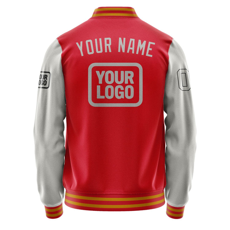 Maßgeschneidertes Rot Grau Jacke JA141404141917040417