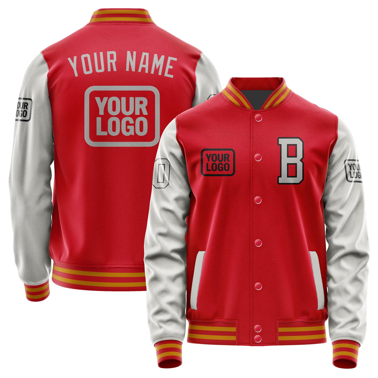 Maßgeschneidertes Rot Grau Jacke JA141404141917040417