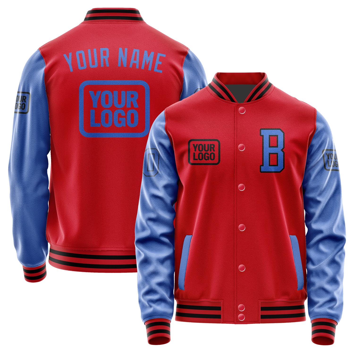 Maßgeschneidertes Rot Himmelblau Jacke JA141409141717090917