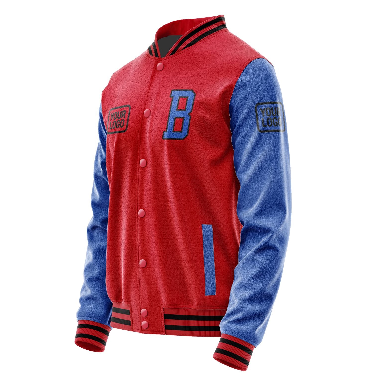 Maßgeschneidertes Rot Himmelblau Jacke JA141409141717090917