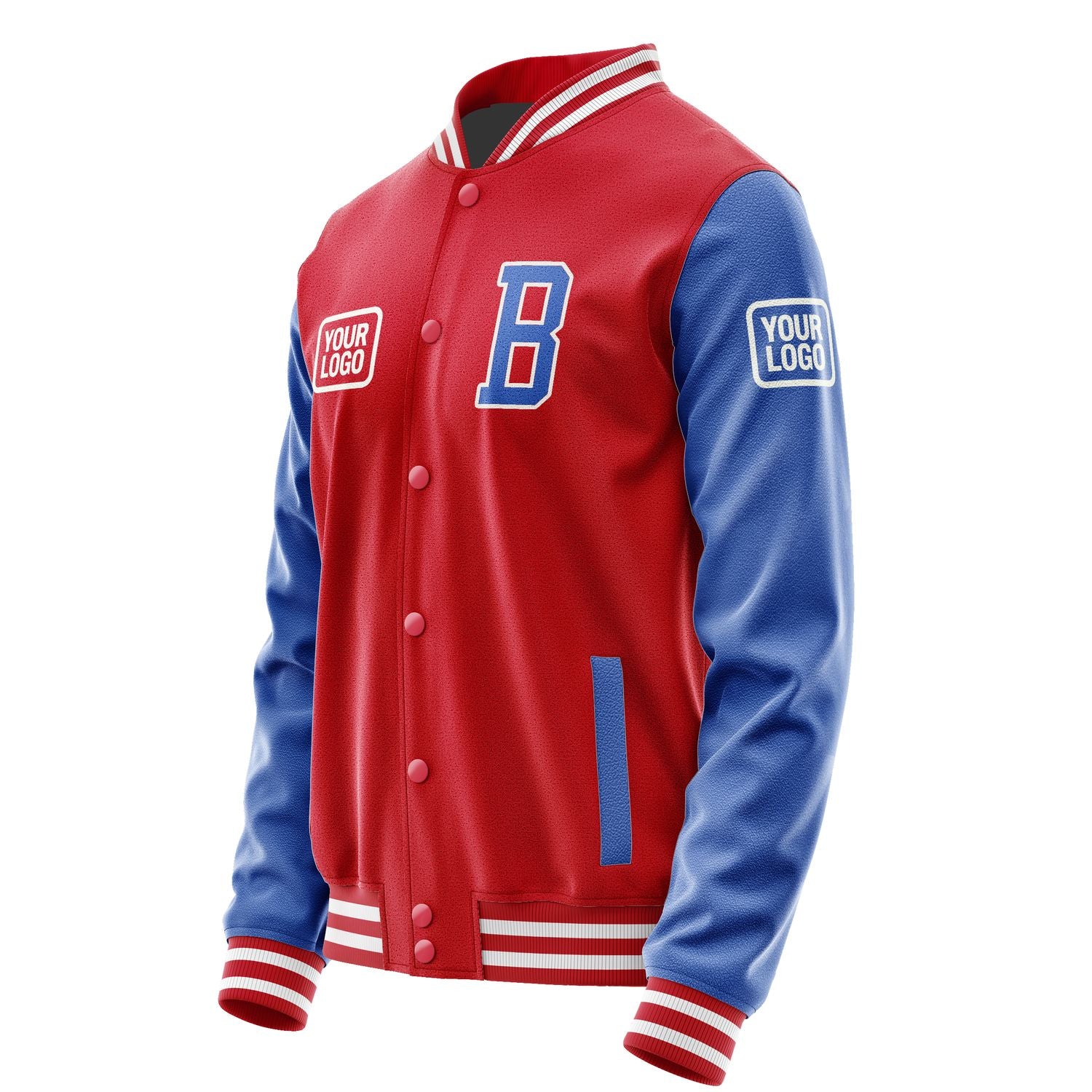 Maßgeschneidertes Rot Himmelblau Jacke JA141409141818090918