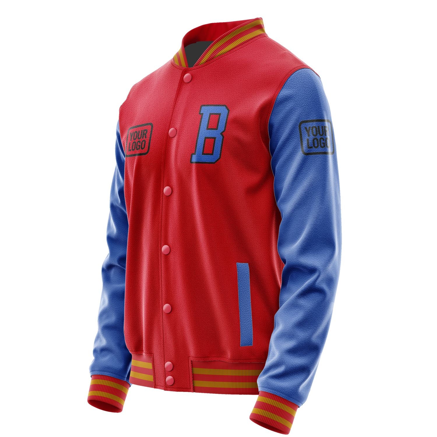 Maßgeschneidertes Rot Himmelblau Jacke JA141409141917090917