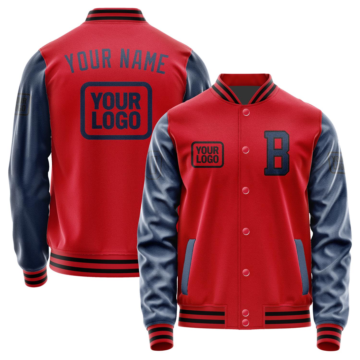 Maßgeschneidertes Rot Marineblau Jacke JA141410141717101017