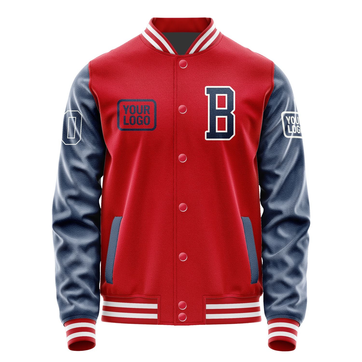 Maßgeschneidertes Rot Marineblau Jacke JA141410141818101018