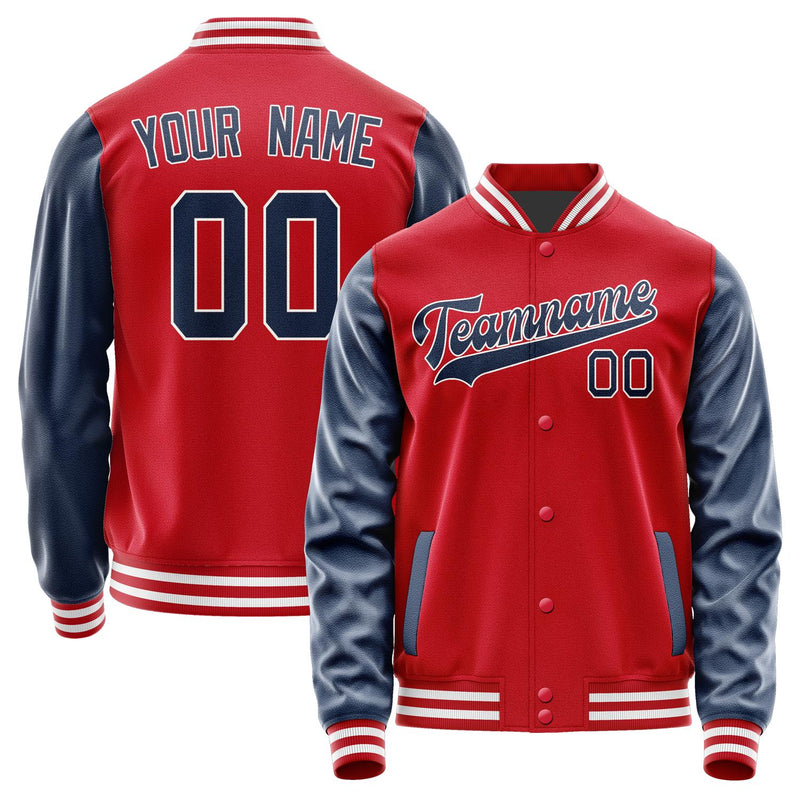 Maßgeschneidertes Rot Marineblau Jacke JA1414101418B31810