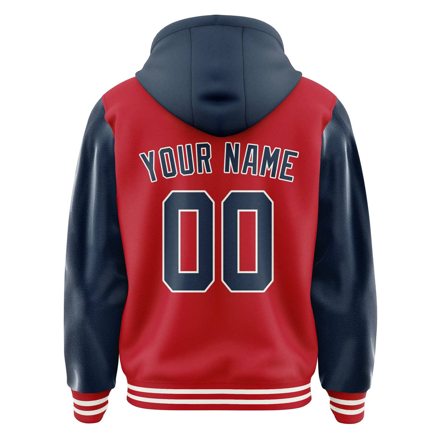 Maßgeschneidertes Rot Marineblau Jacke