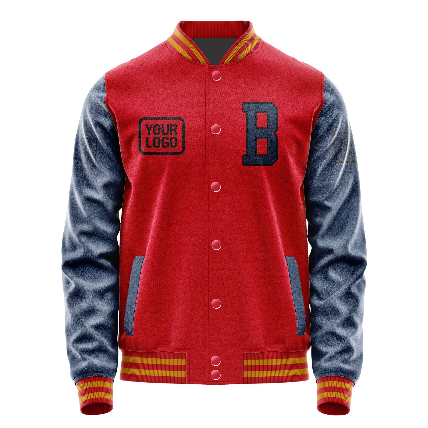 Maßgeschneidertes Rot Marineblau Jacke JA141410141917101017