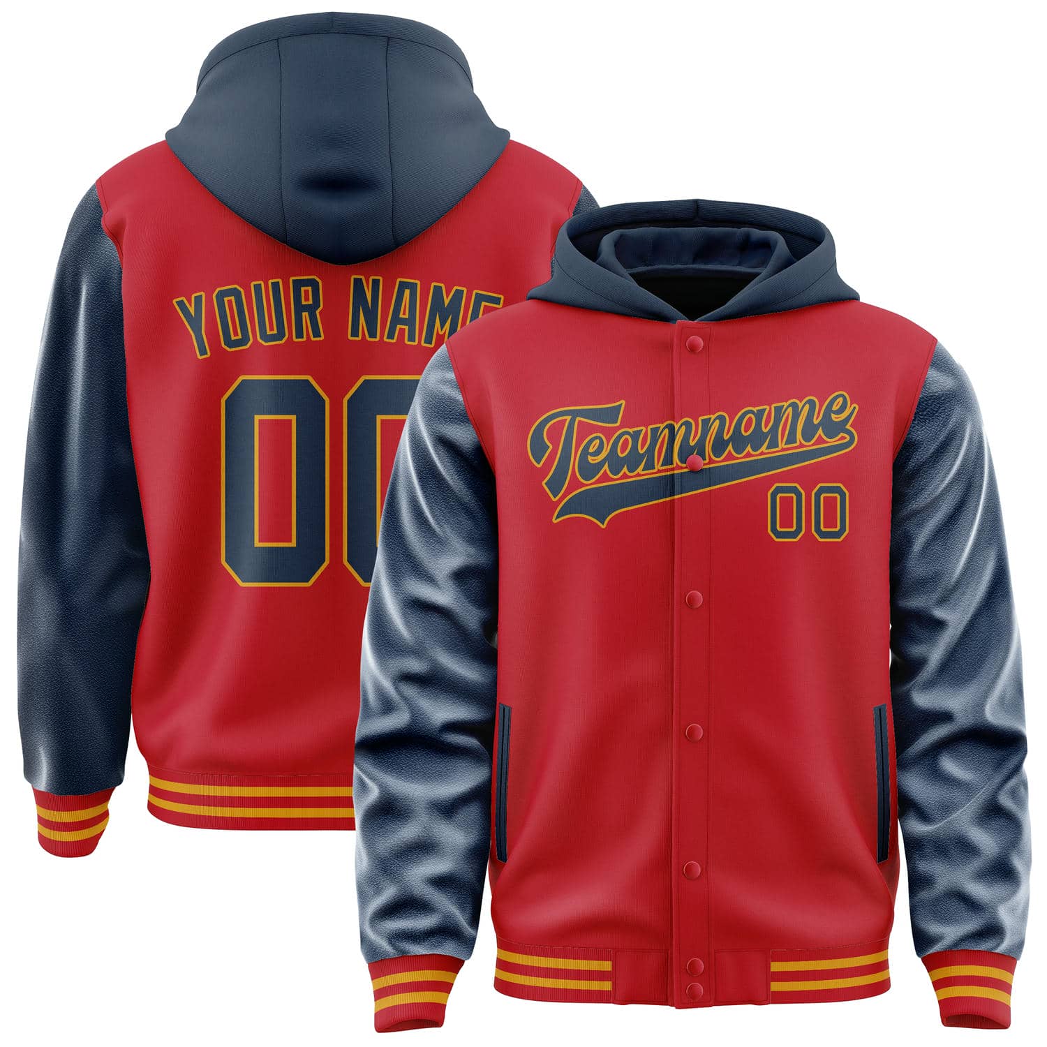Maßgeschneidertes Rot Marineblau Jacke JA141410141917101017