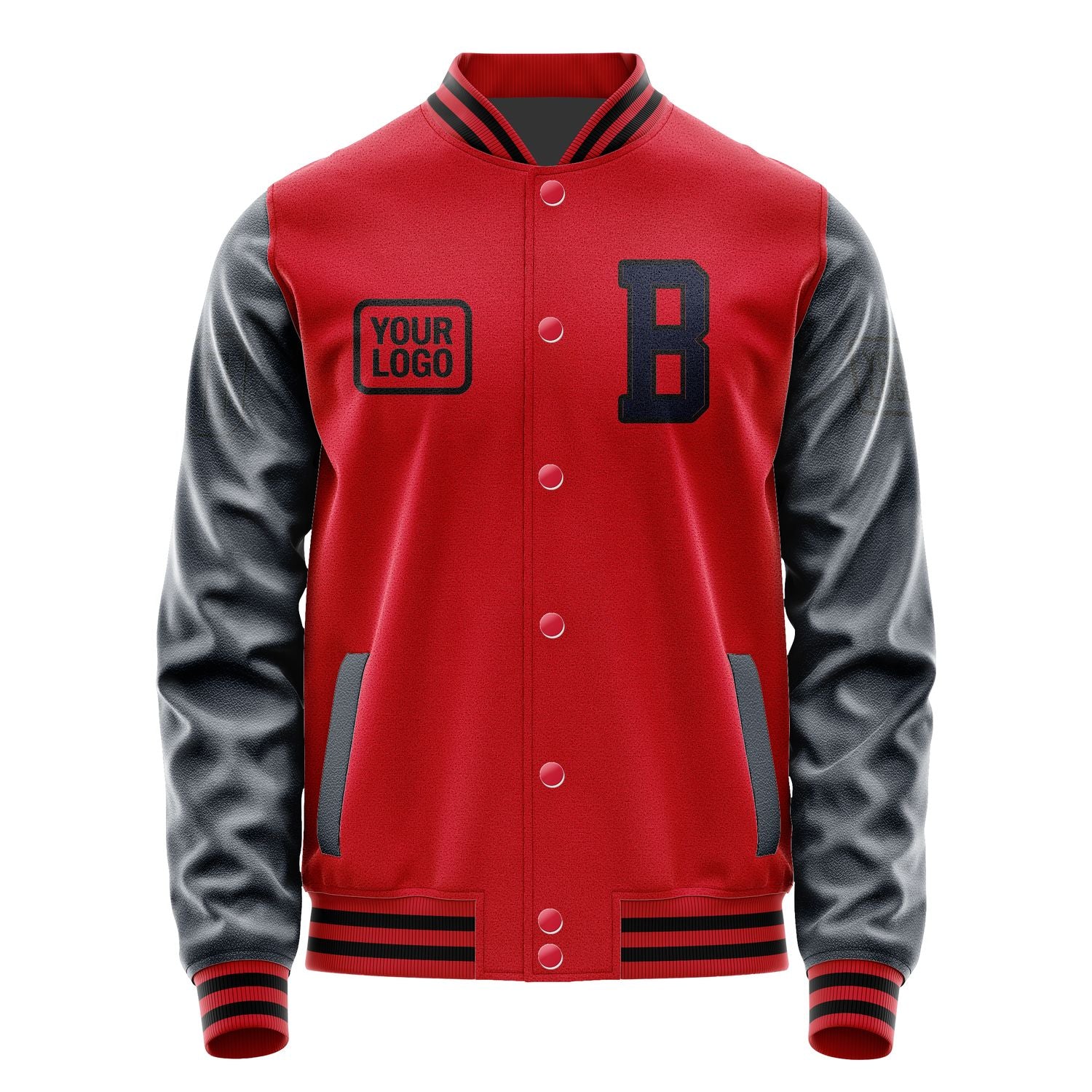 Maßgeschneidertes Rot Stahlblau Jacke JA141411141717111117