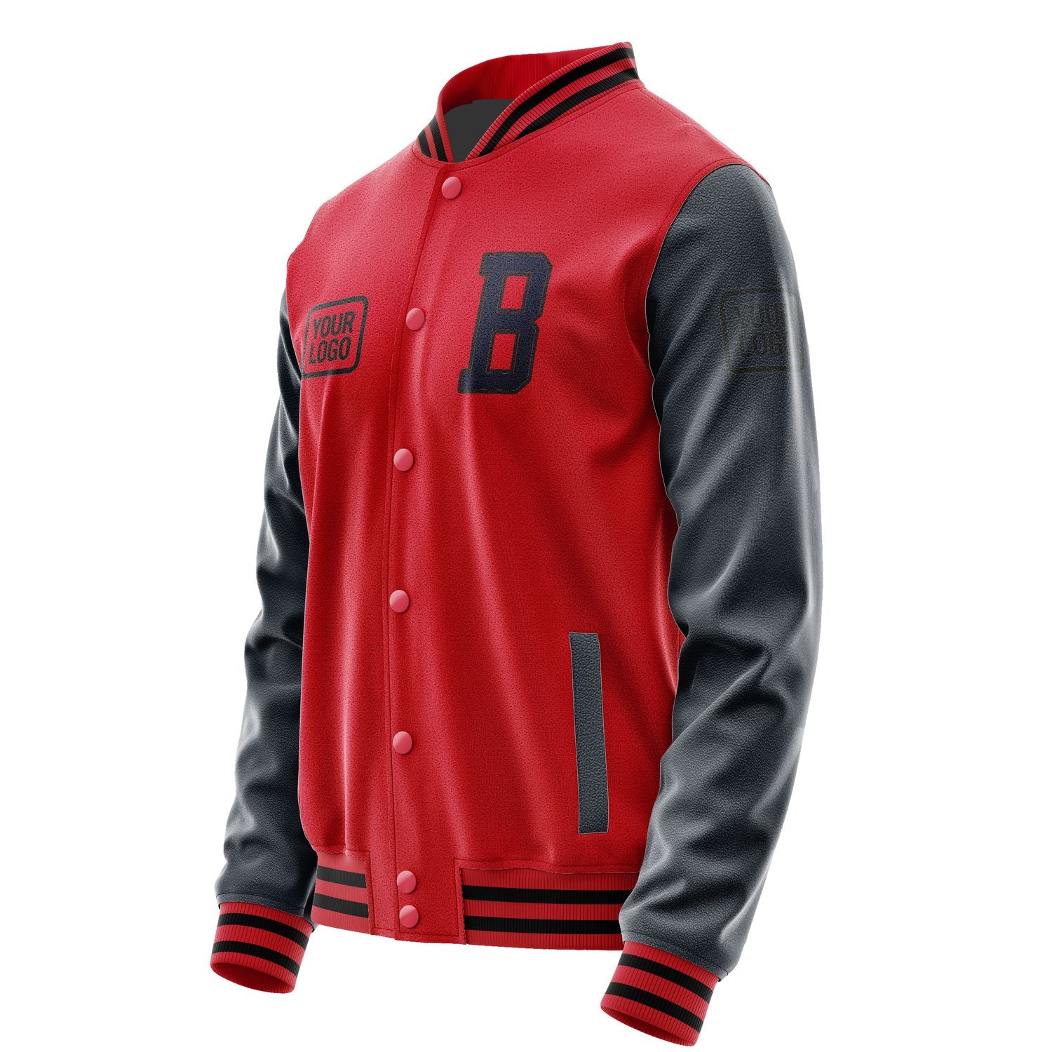 Maßgeschneidertes Rot Stahlblau Jacke JA141411141717111117