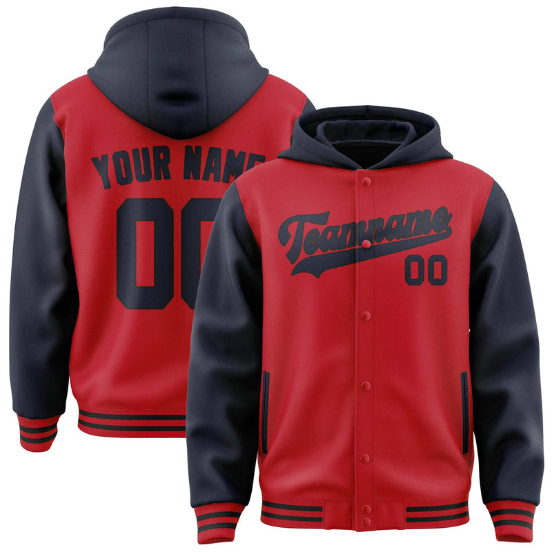 Maßgeschneidertes Rot Stahlblau Jacke JA141411141717111117