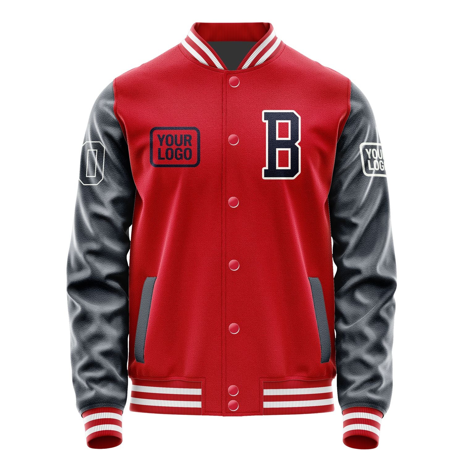 Maßgeschneidertes Rot Stahlblau Jacke JA141411141818111118