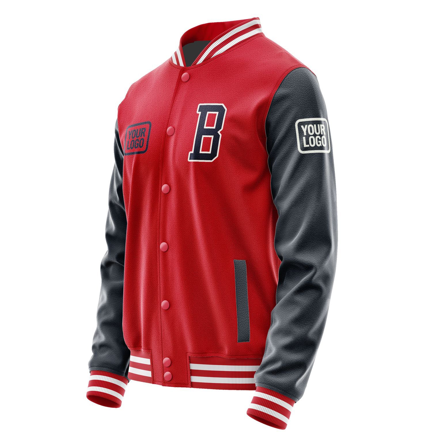 Maßgeschneidertes Rot Stahlblau Jacke JA141411141818111118
