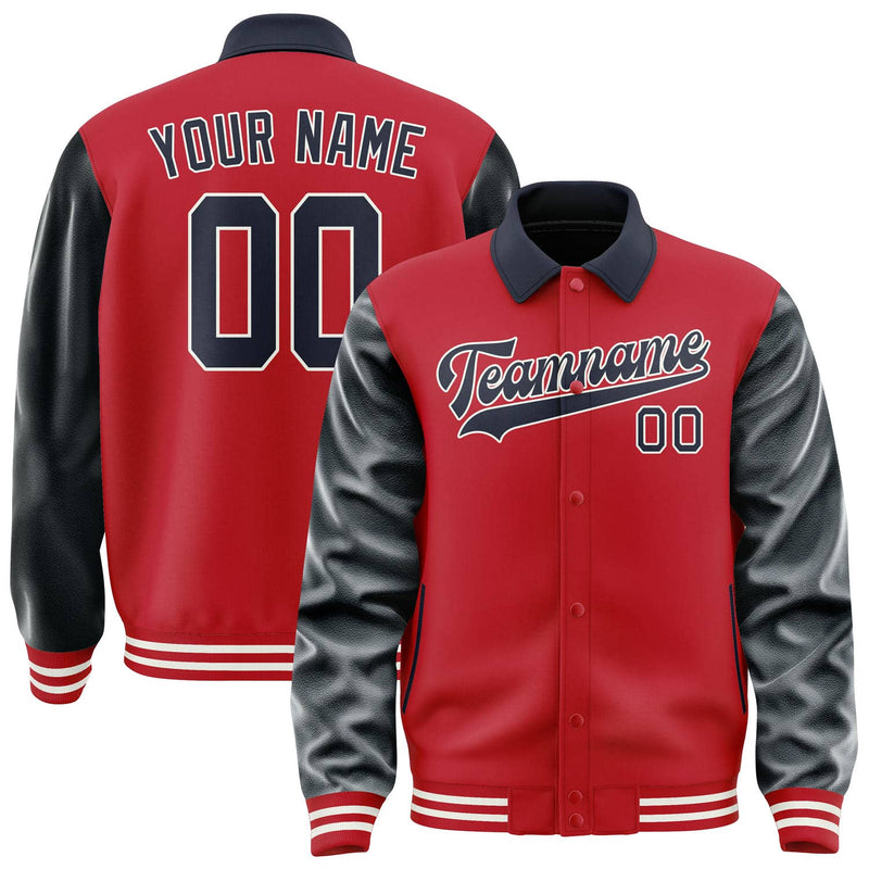 Maßgeschneidertes Rot Stahlblau Jacke JA141411141818111118