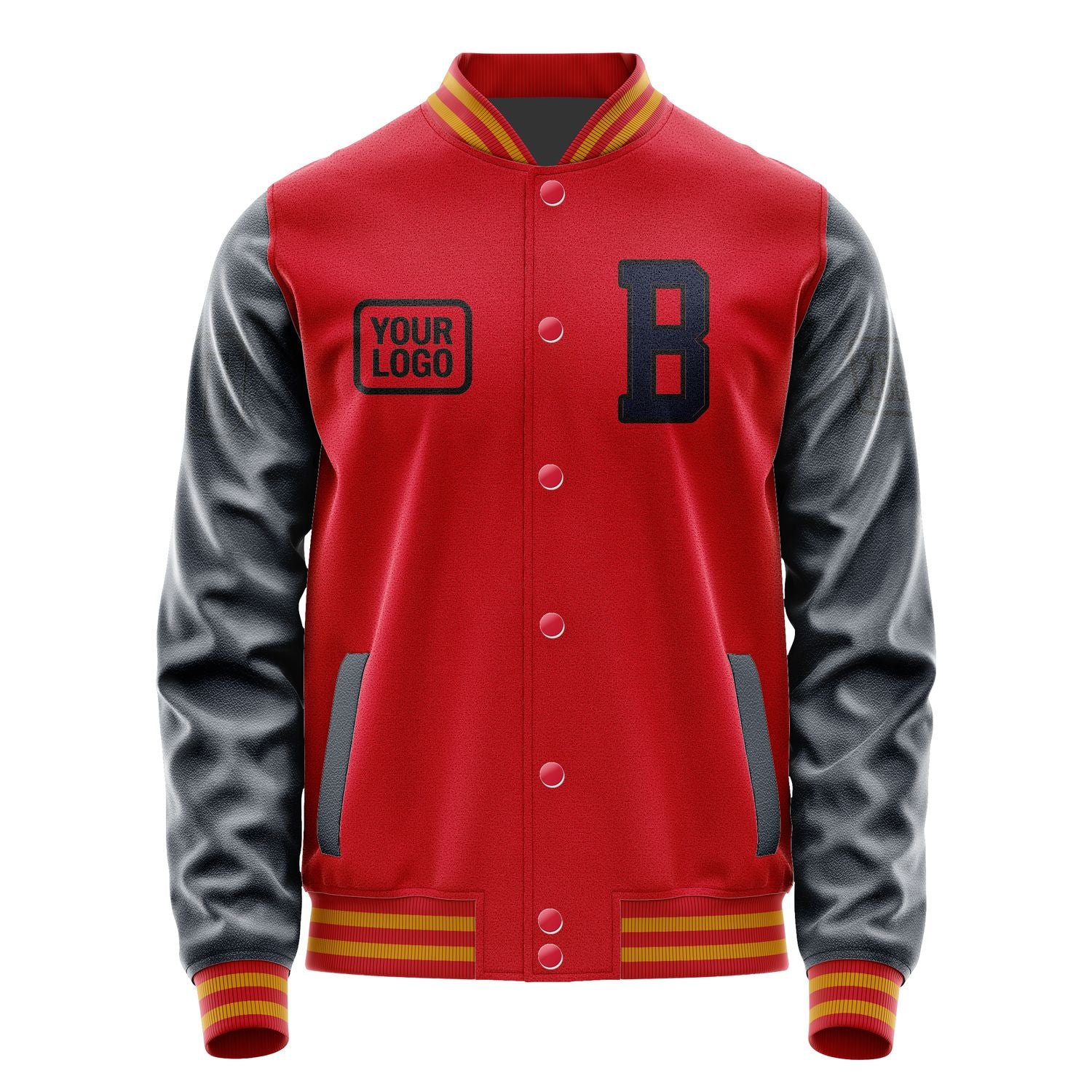 Maßgeschneidertes Rot Stahlblau Jacke JA141411141917111117