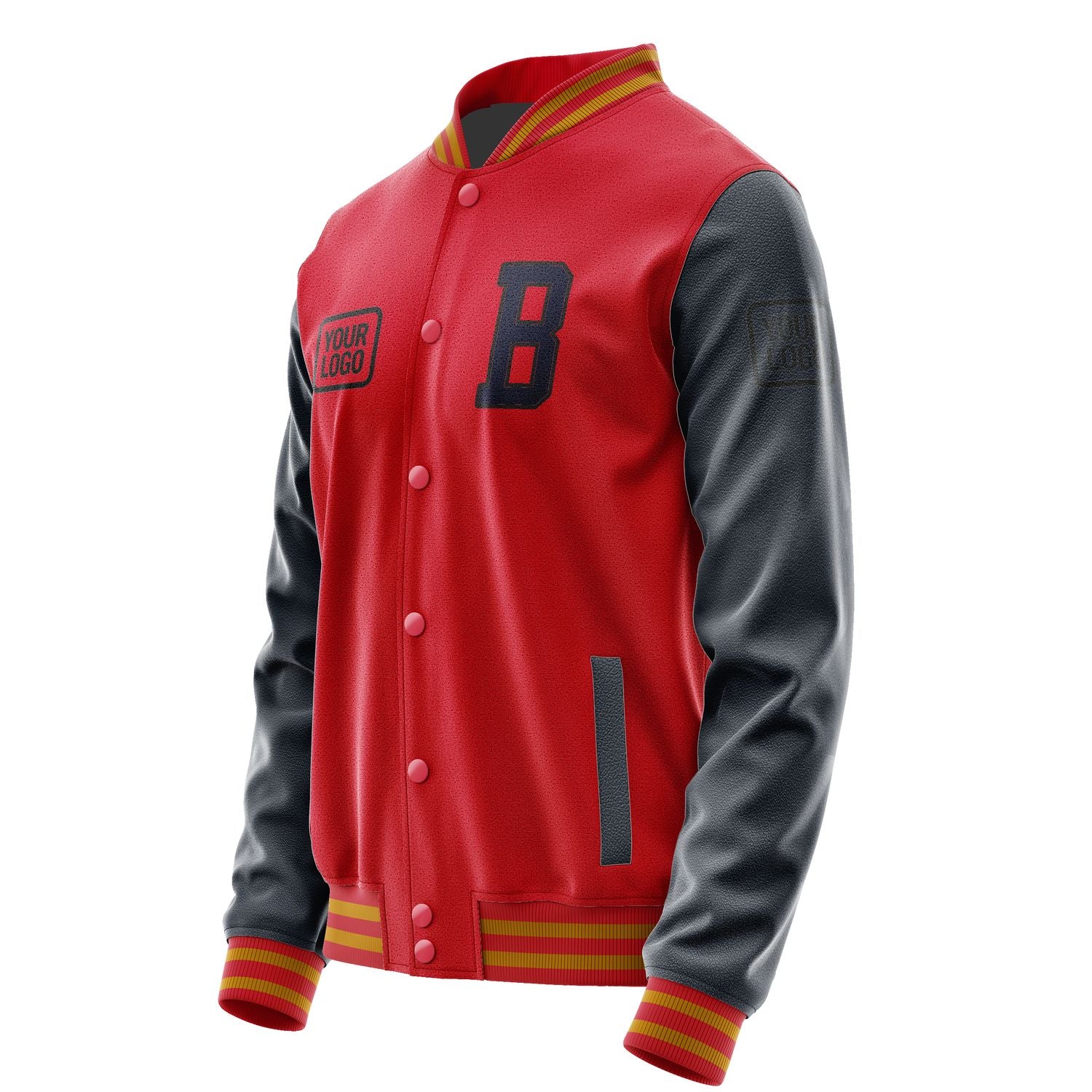 Maßgeschneidertes Rot Stahlblau Jacke JA141411141917111117