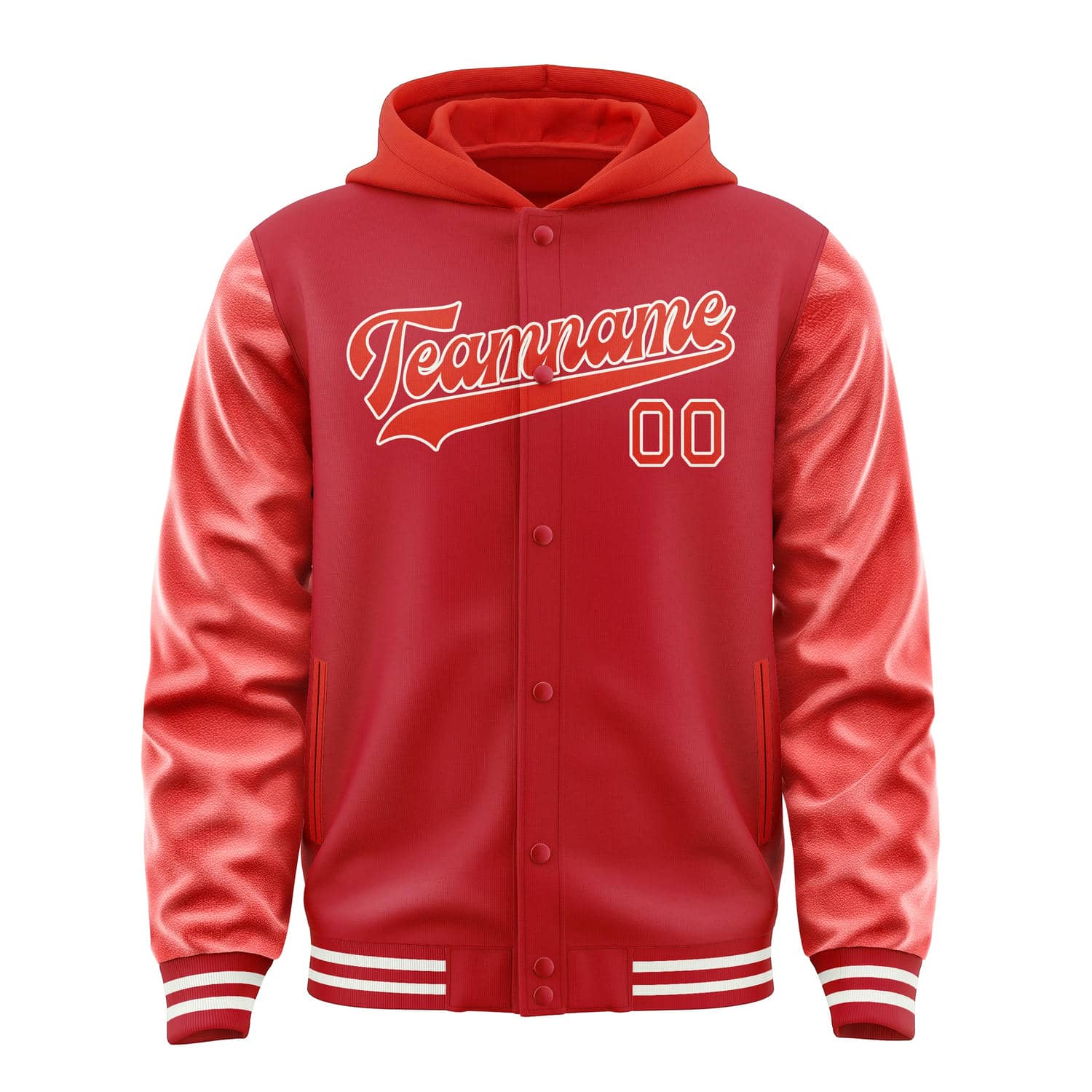 Maßgeschneidertes Rot Orangerot Jacke