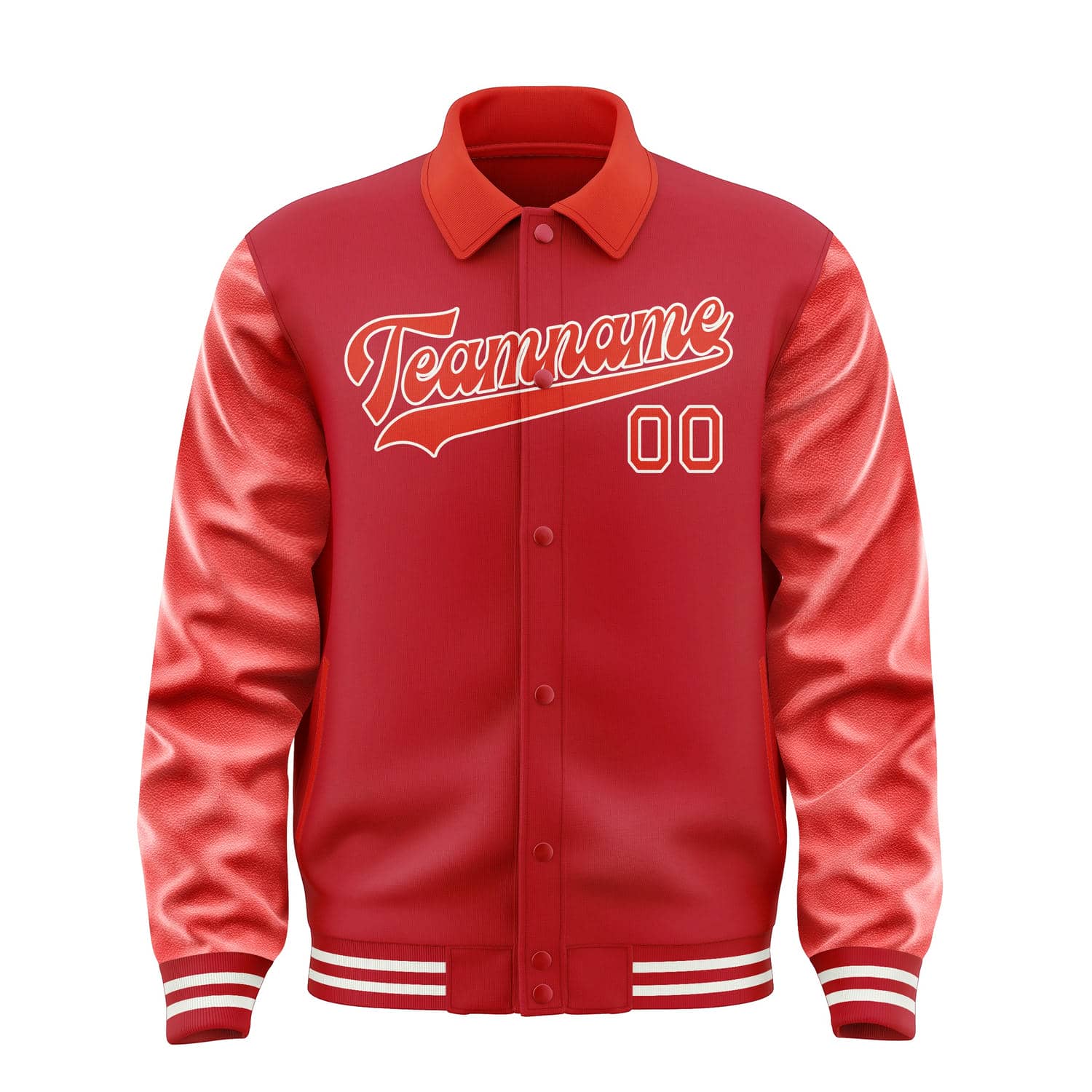 Maßgeschneidertes Rot Orangerot Jacke