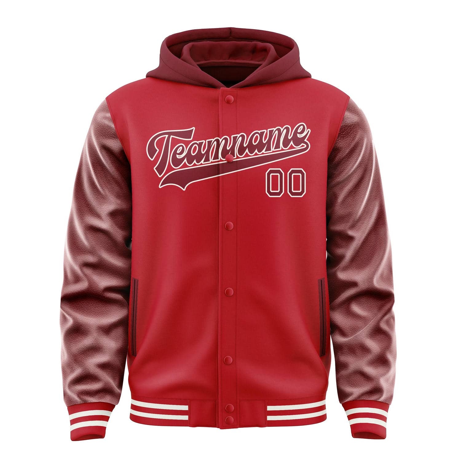 Maßgeschneidertes Rot Karmesinrot Jacke