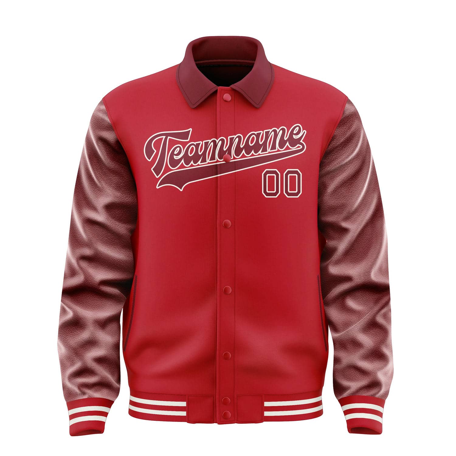 Maßgeschneidertes Rot Karmesinrot Jacke