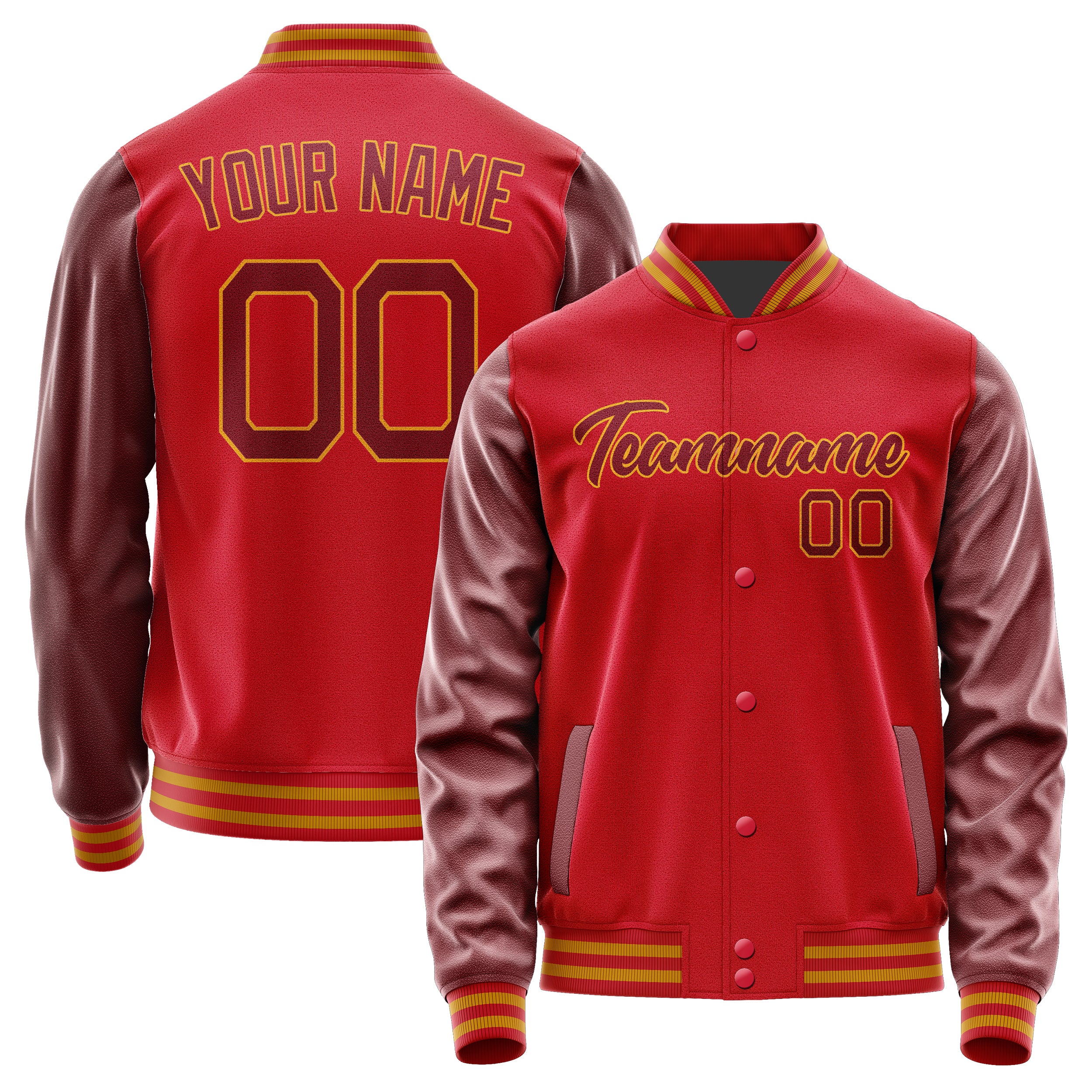 Maßgeschneidertes Rot Karmesinrot Jacke Ja1414151419B21915