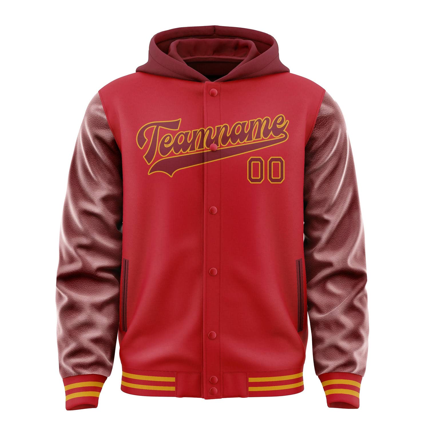 Maßgeschneidertes Rot Karmesinrot Jacke