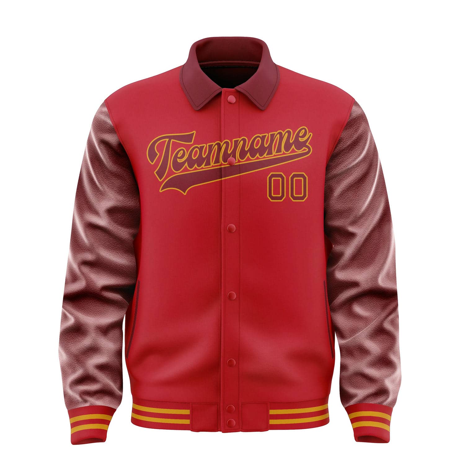 Maßgeschneidertes Rot Karmesinrot Jacke