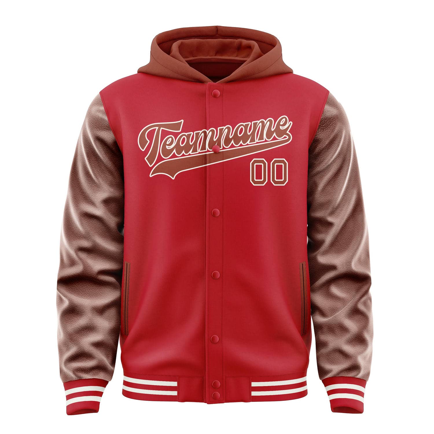 Maßgeschneidertes Rot Korallenrot Jacke