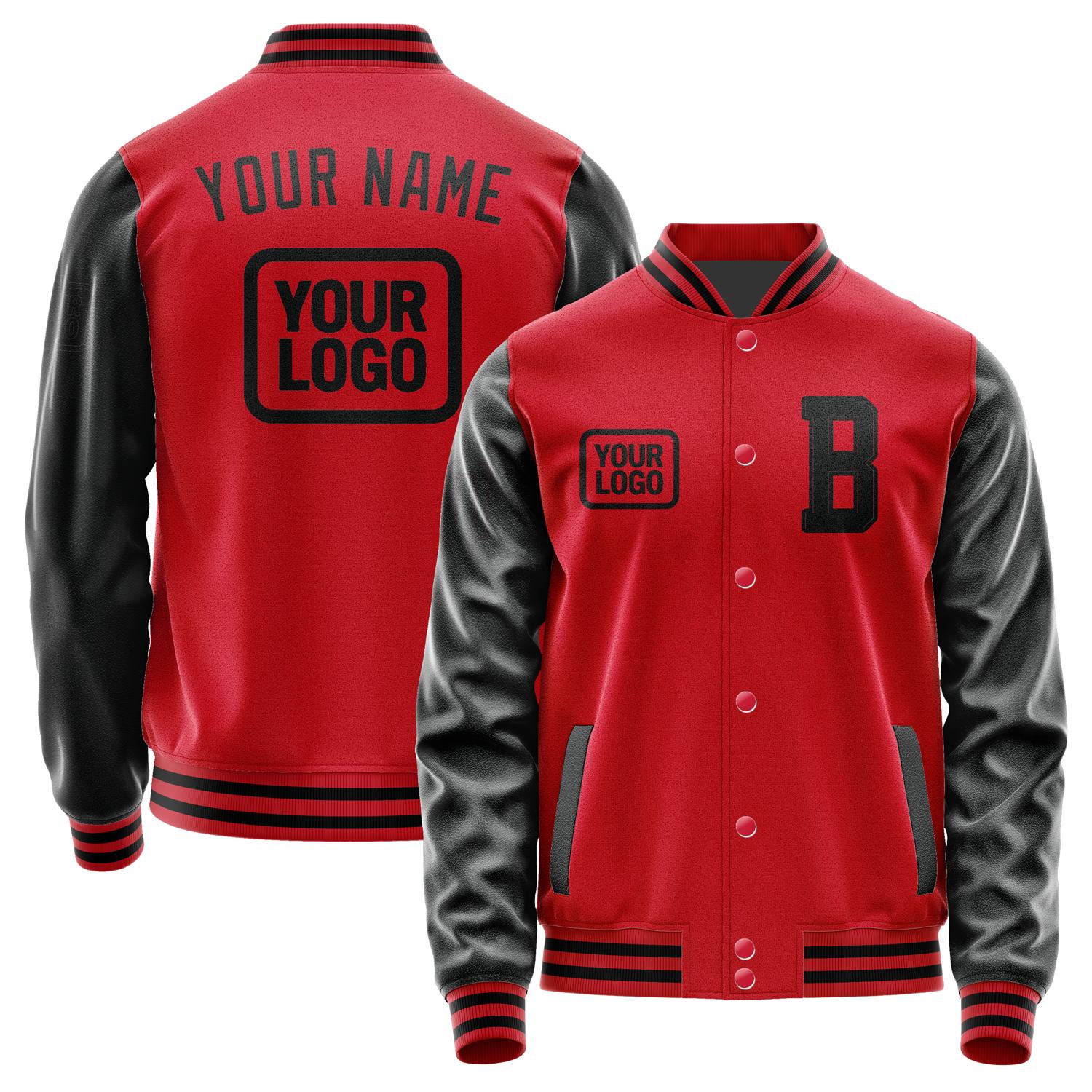 Maßgeschneidertes Rot Schwarz Jacke JA141417141717171717