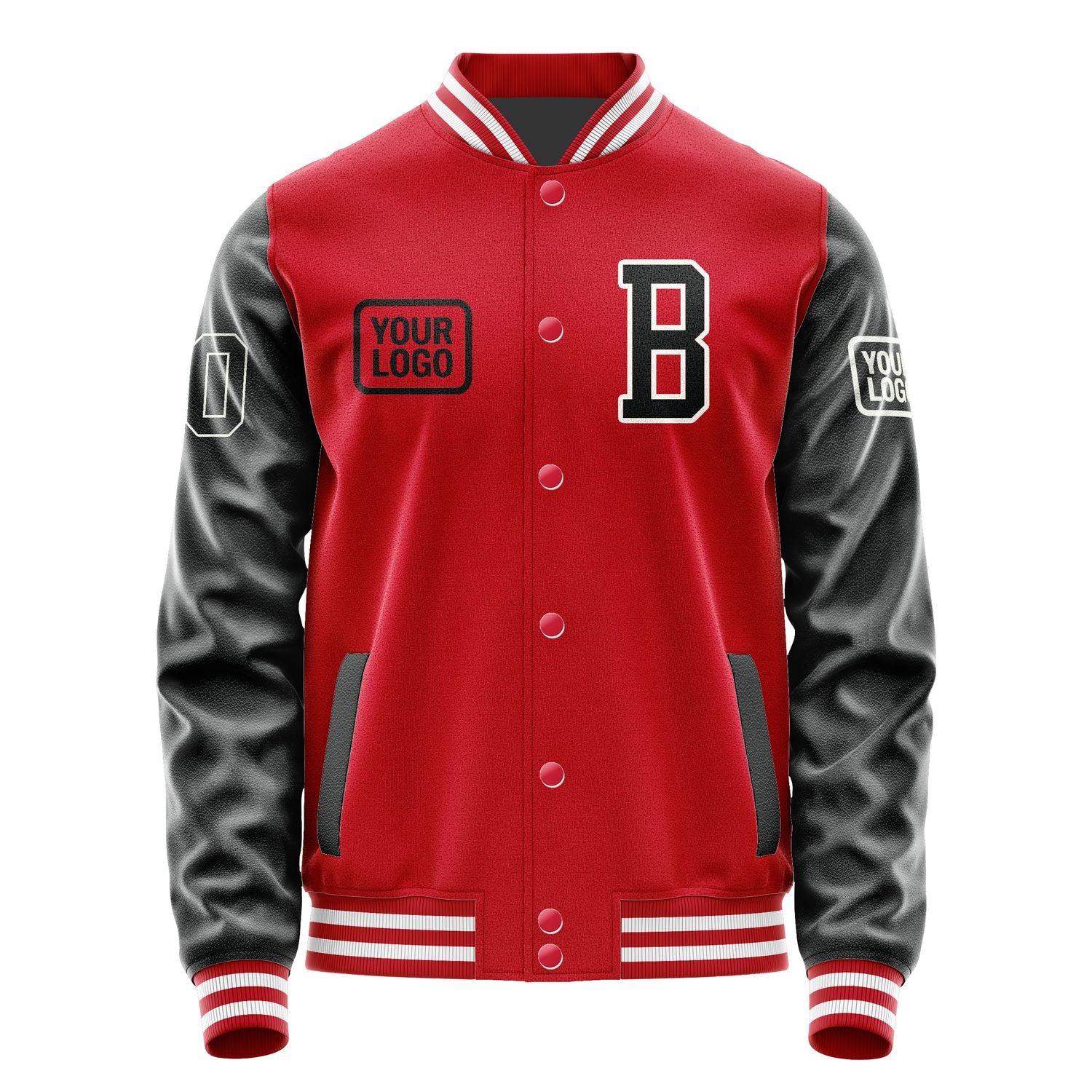 Maßgeschneidertes Rot Schwarz Jacke JA141417141818171718
