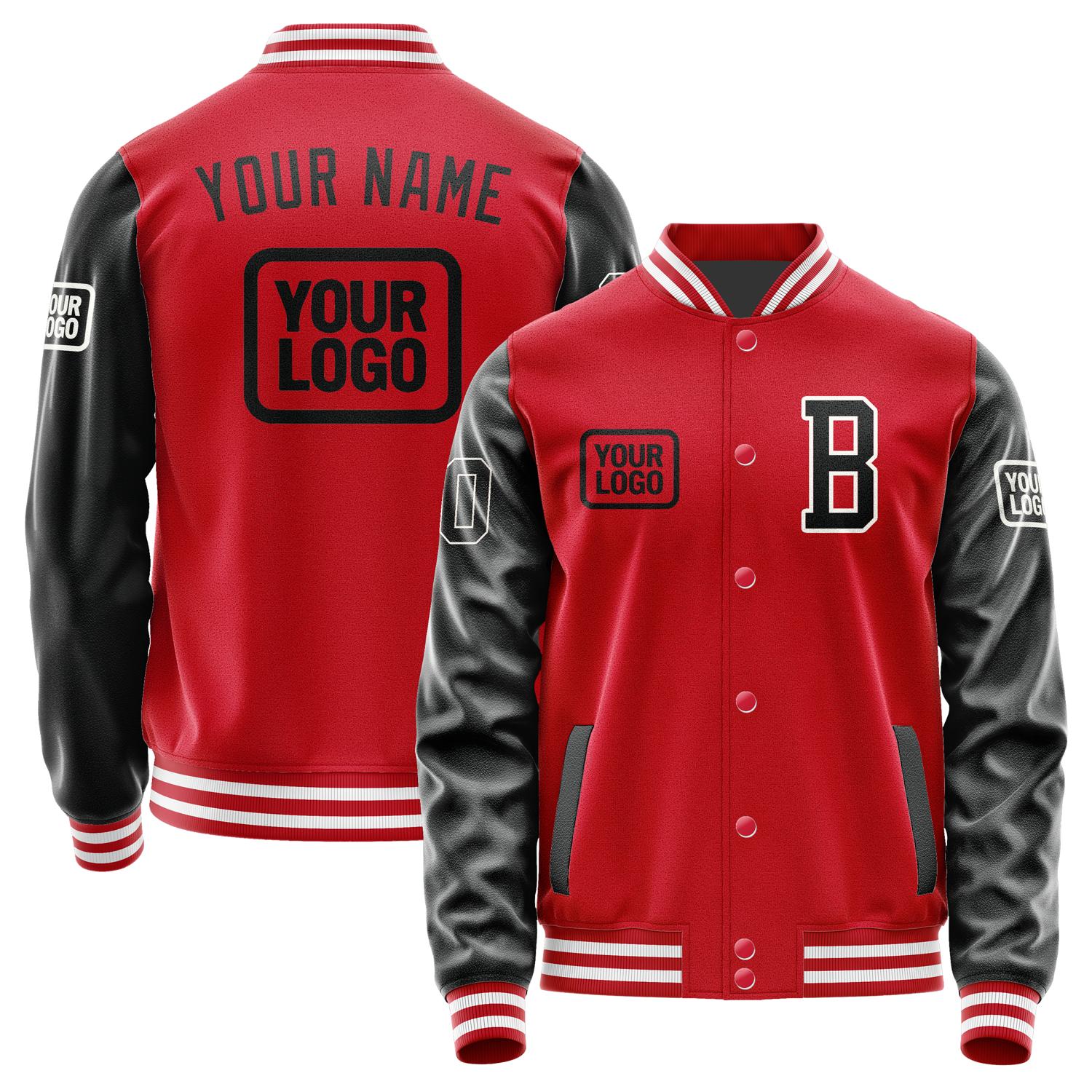 Maßgeschneidertes Rot Schwarz Jacke JA141417141818171718