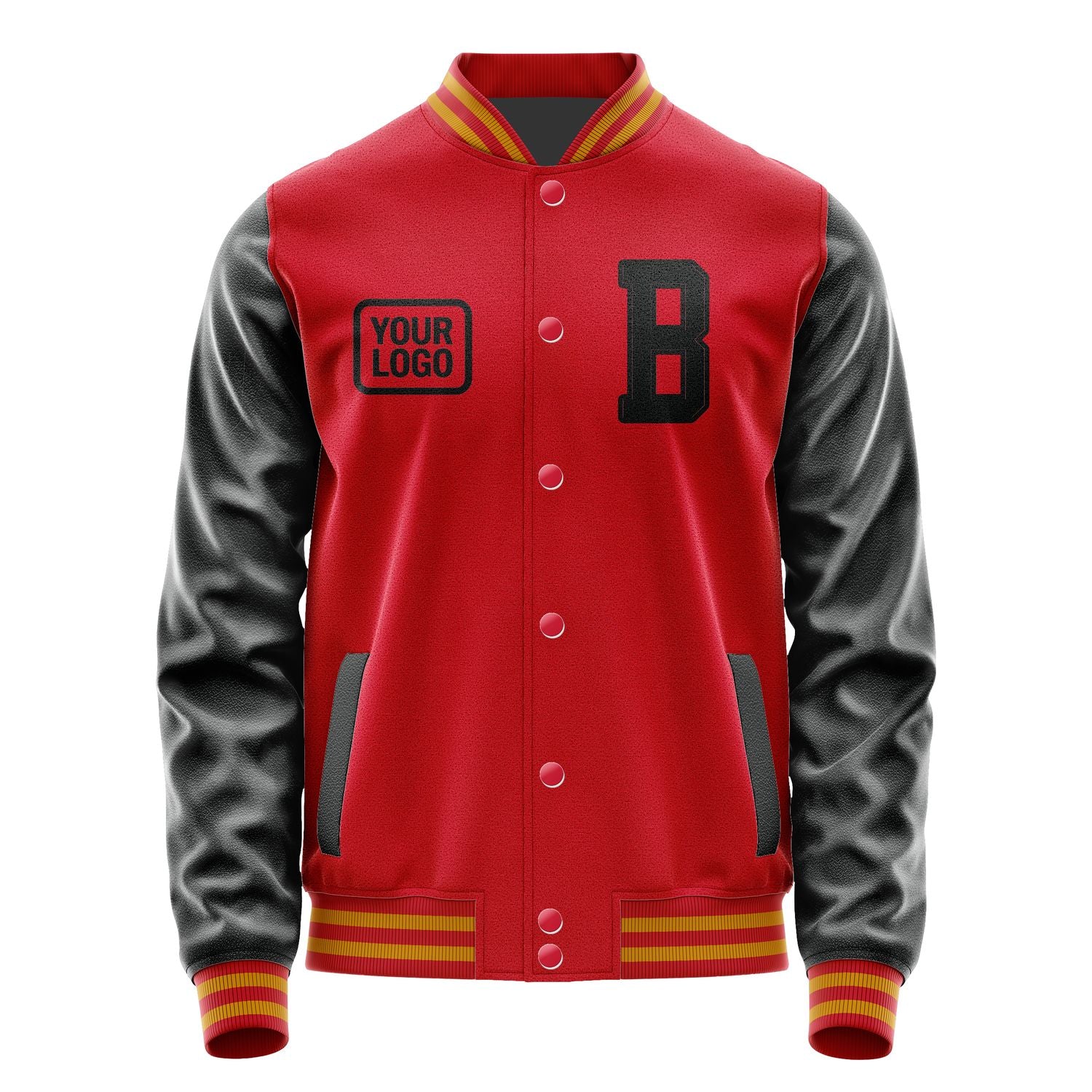 Maßgeschneidertes Rot Schwarz Jacke JA141417141917171717