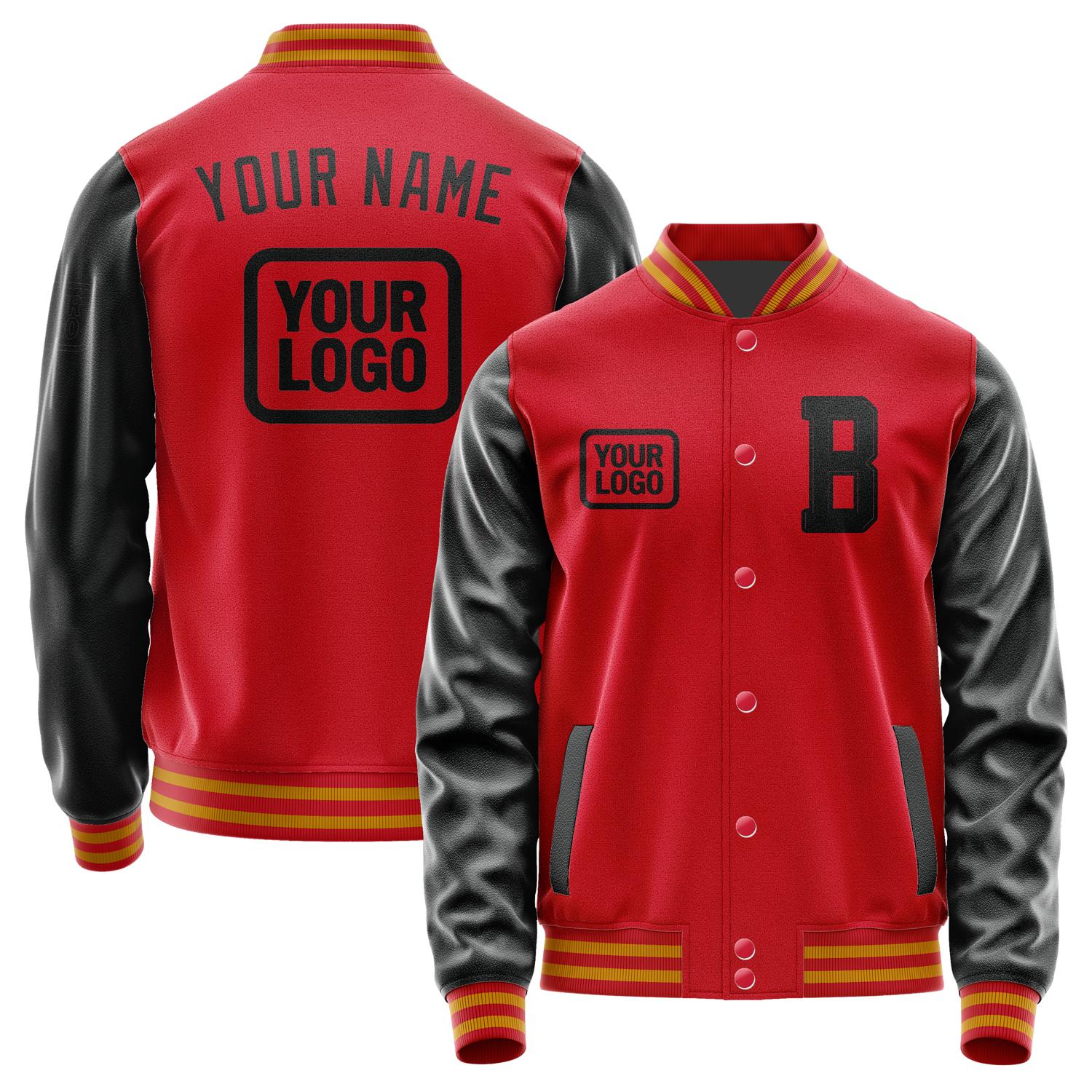 Maßgeschneidertes Rot Schwarz Jacke JA141417141917171717