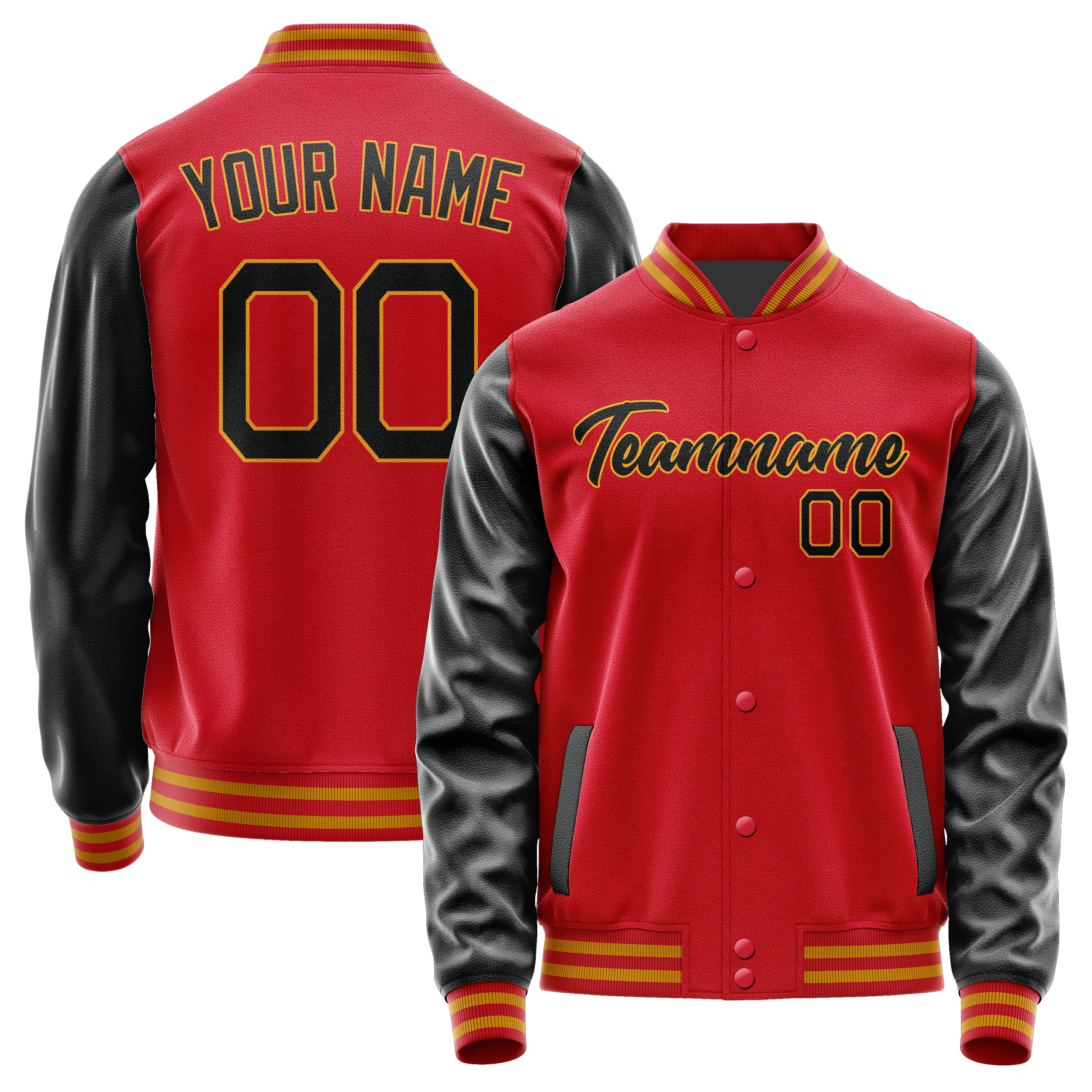 Maßgeschneidertes Rot Schwarz Jacke Ja1414171419B21917