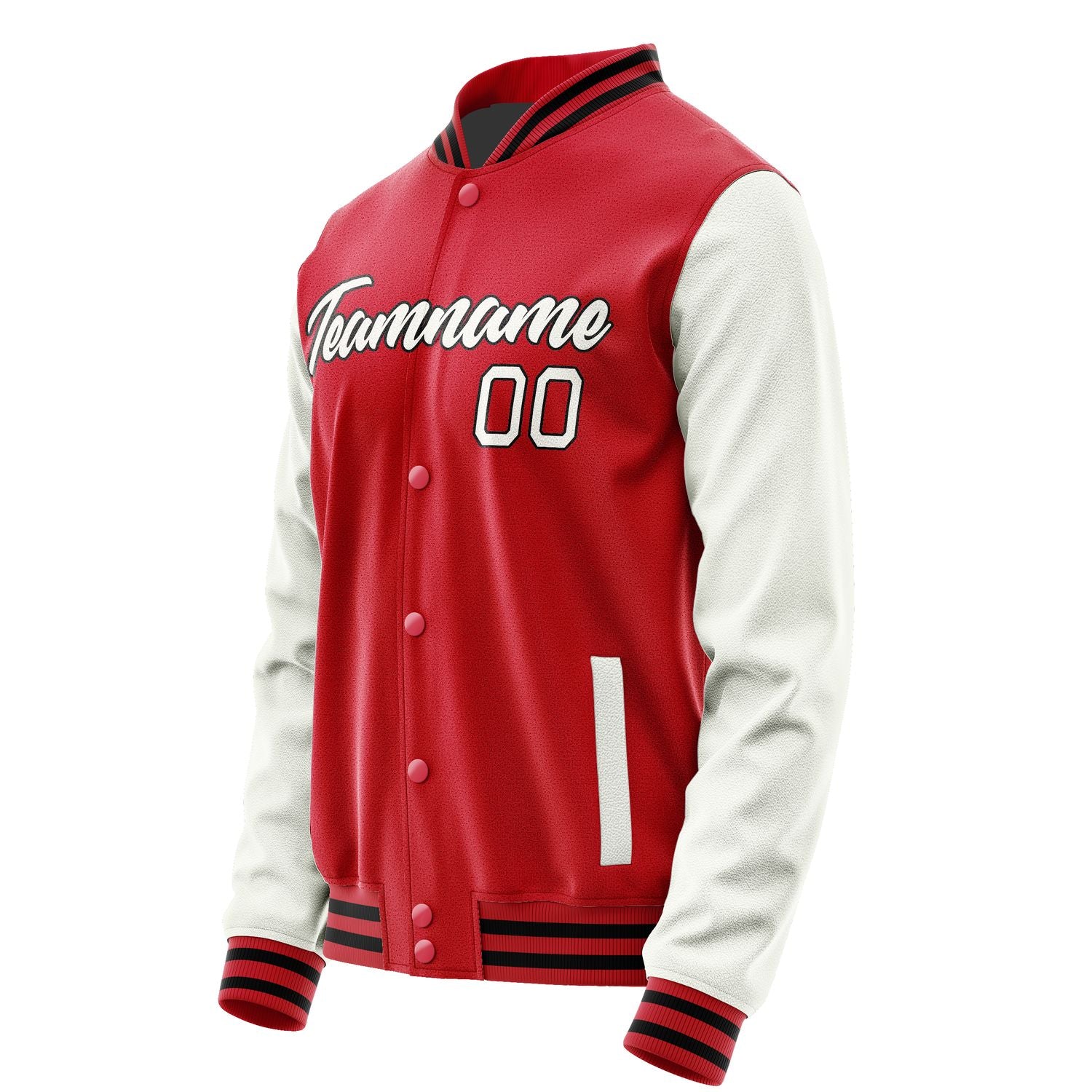 Maßgeschneidertes Rot Weiß Jacke Ja1414181417B21718