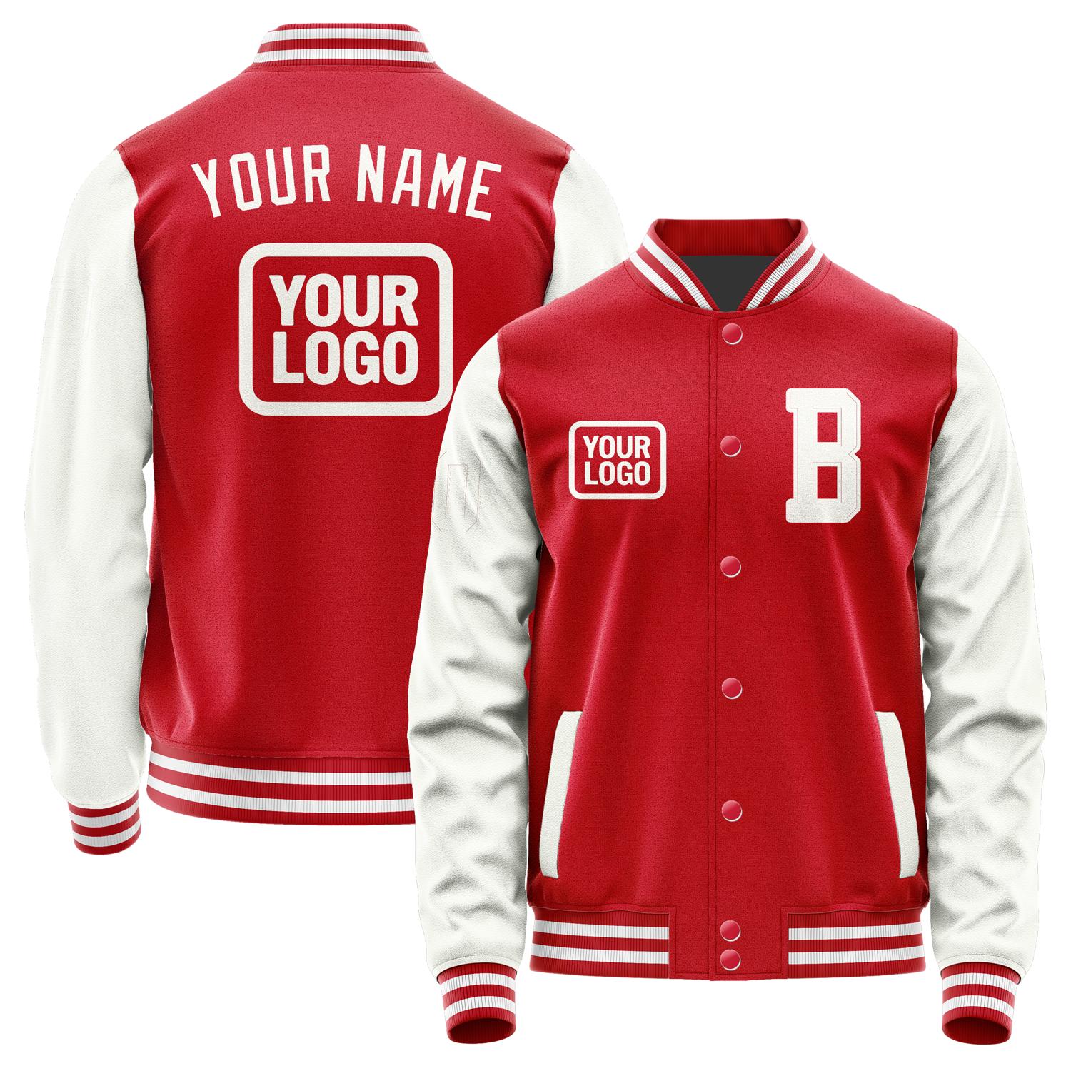 Maßgeschneidertes Rot Weiß Jacke JA141418141818181818
