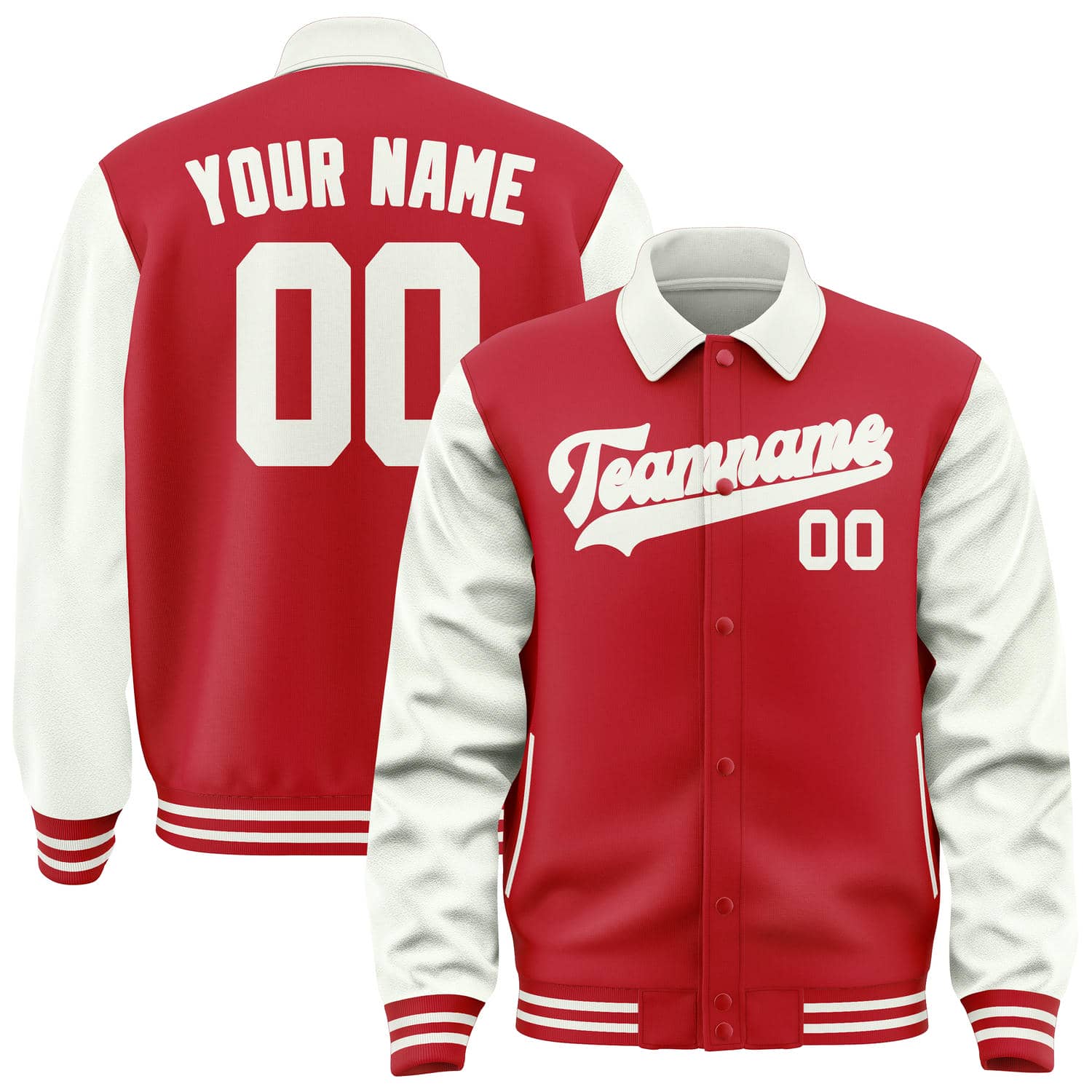 Maßgeschneidertes Rot Weiß Jacke JA141418141818181818