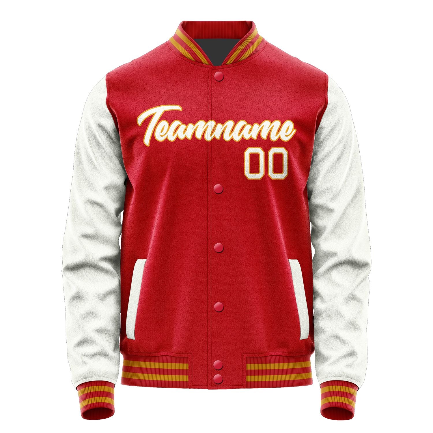 Maßgeschneidertes Rot Weiß Jacke Ja1414181419B21918