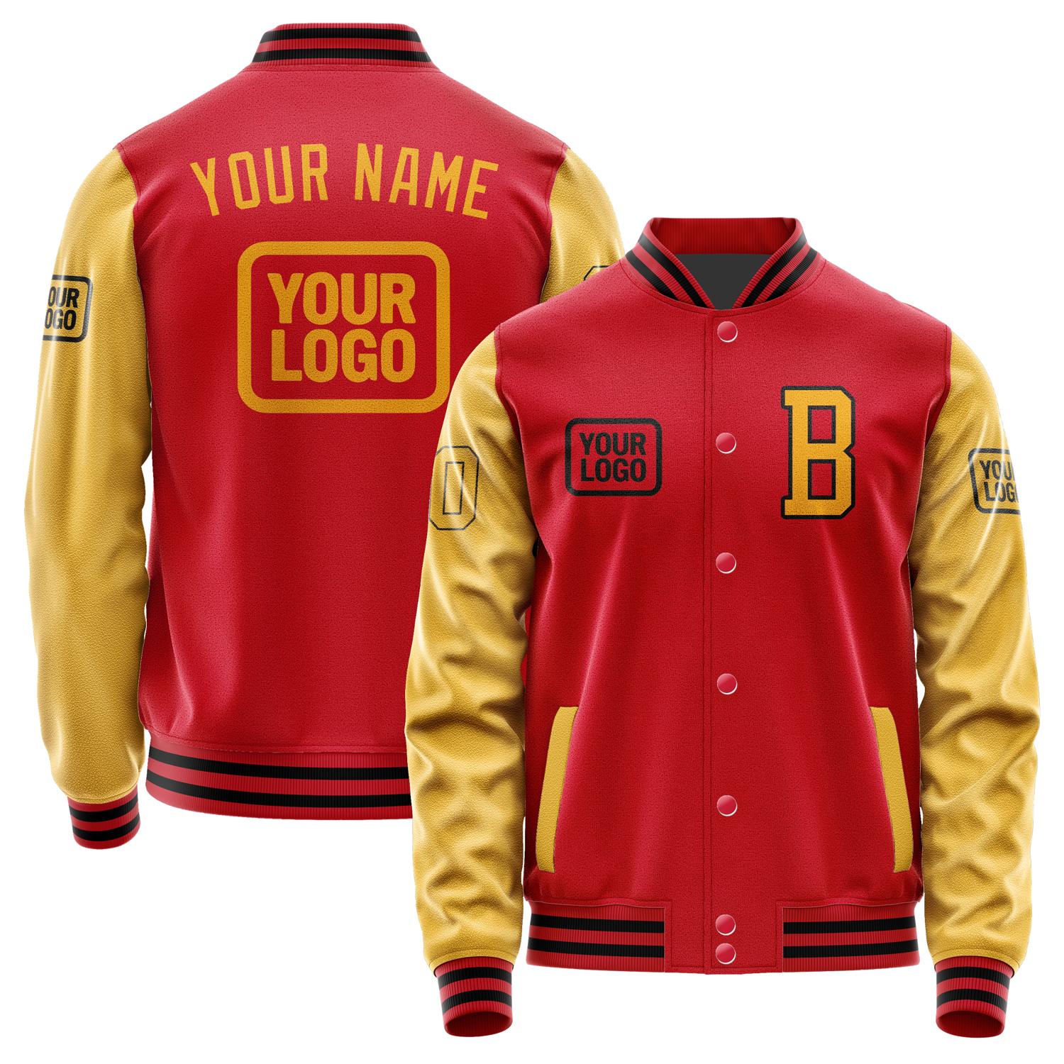 Maßgeschneidertes Rot Gelb Jacke JA141419141717191917