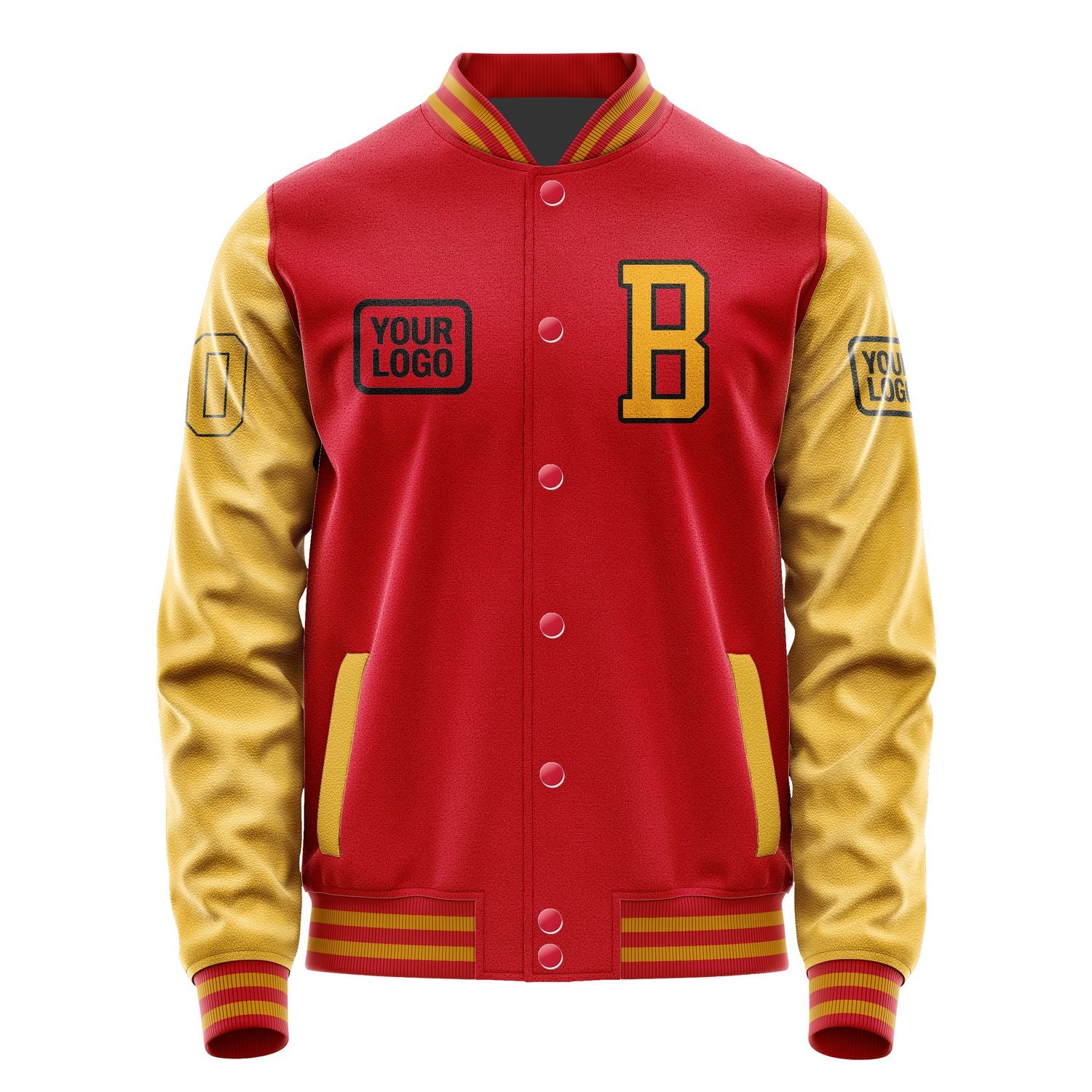 Maßgeschneidertes Rot Gelb Jacke JA141419141917191917