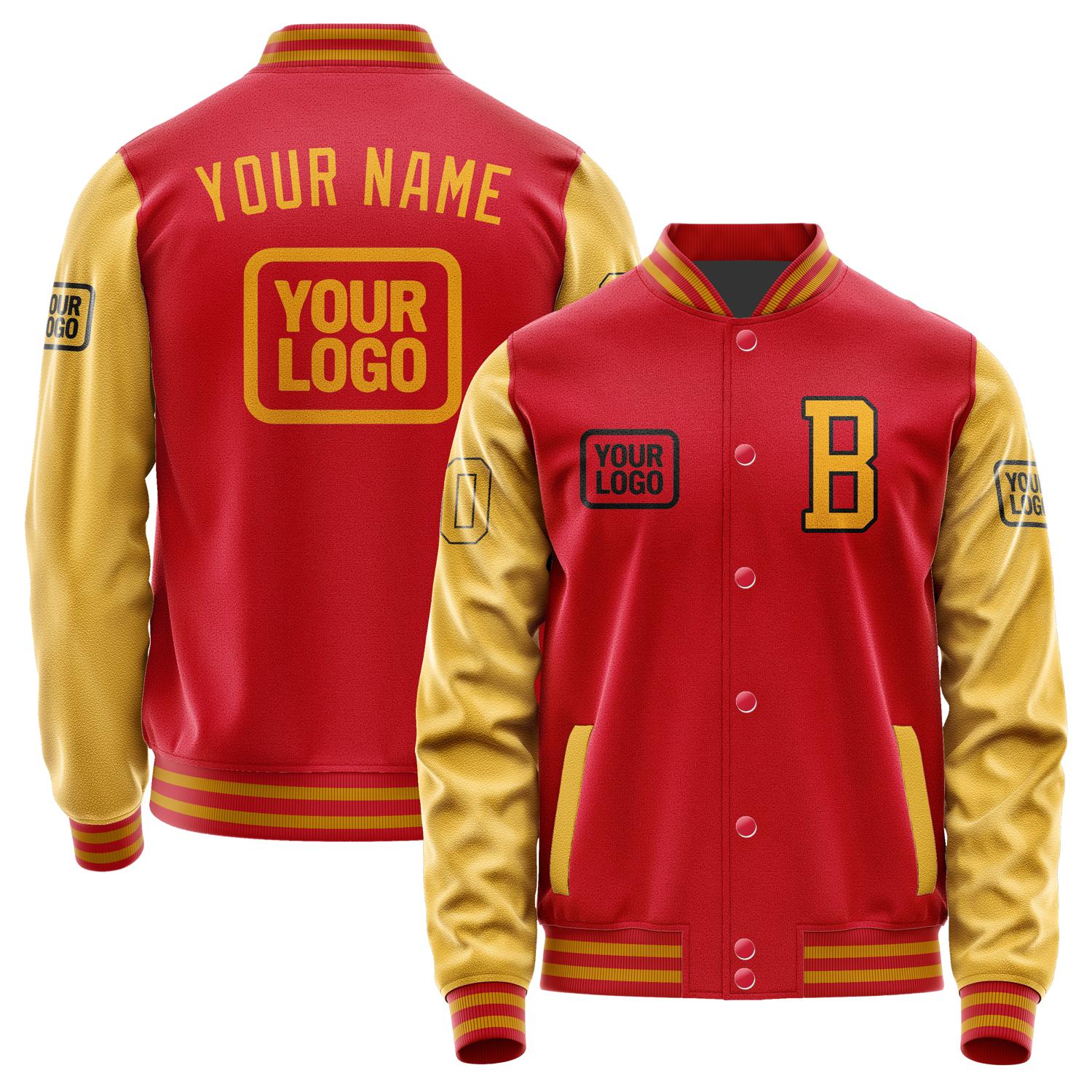Maßgeschneidertes Rot Gelb Jacke JA141419141917191917