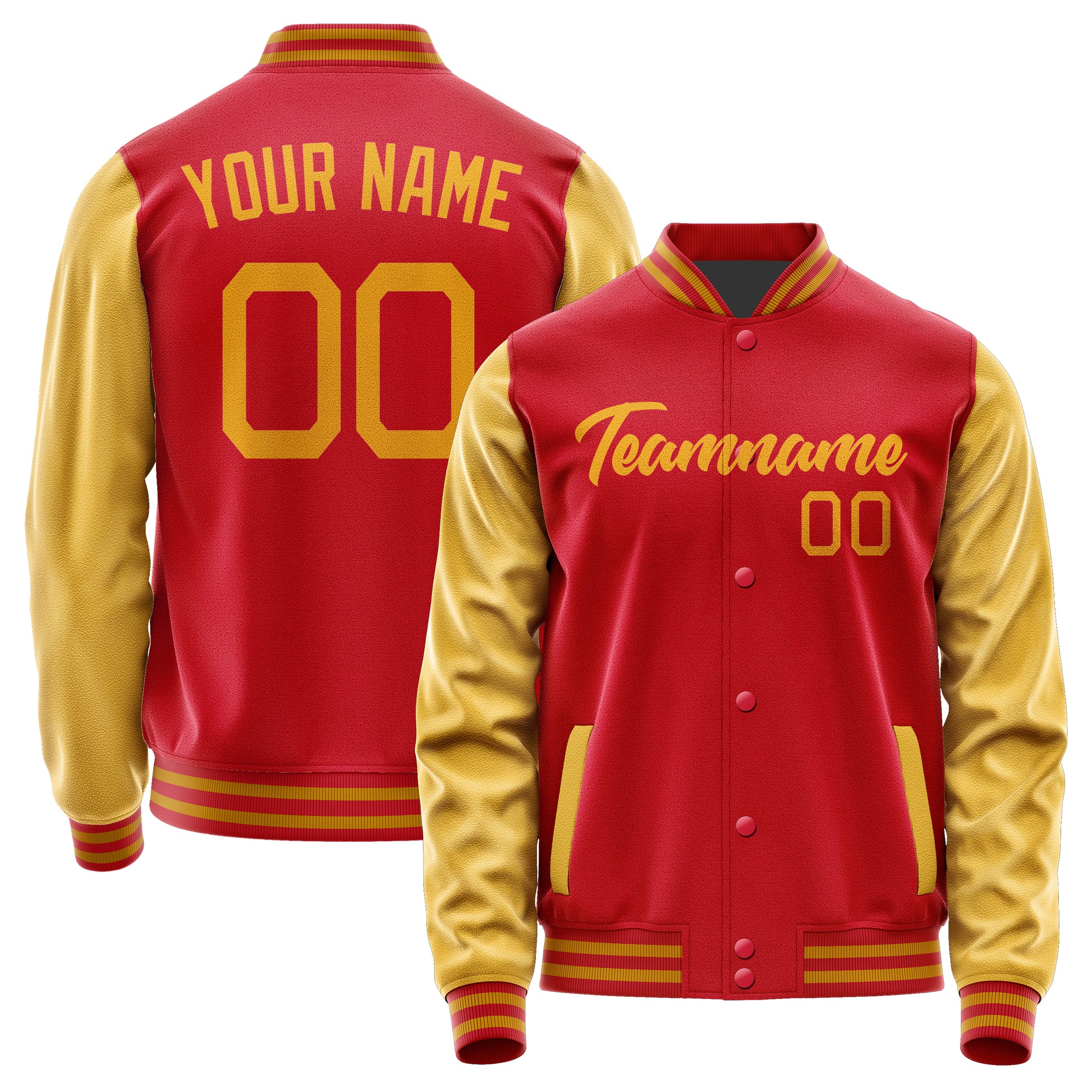 Maßgeschneidertes Rot Gelb Jacke Ja1414191419B21919