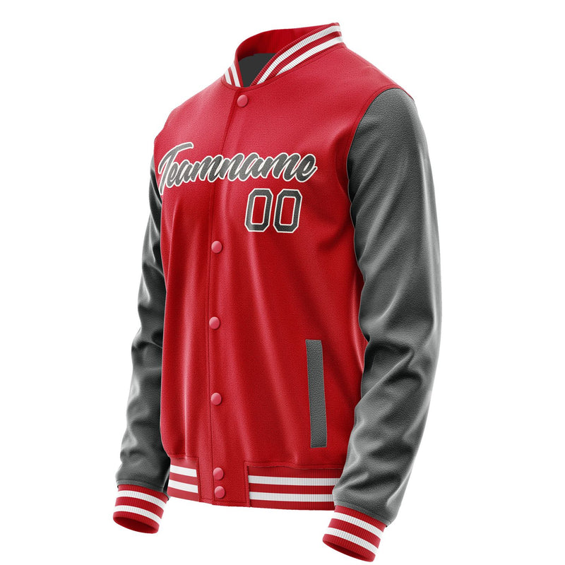Maßgeschneidertes Rot Dunkelgrau Jacke Ja1414201418B21820