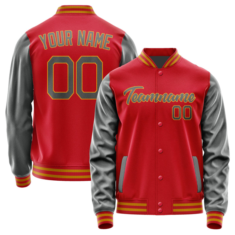 Maßgeschneidertes Rot Dunkelgrau Jacke Ja1414201419B21920