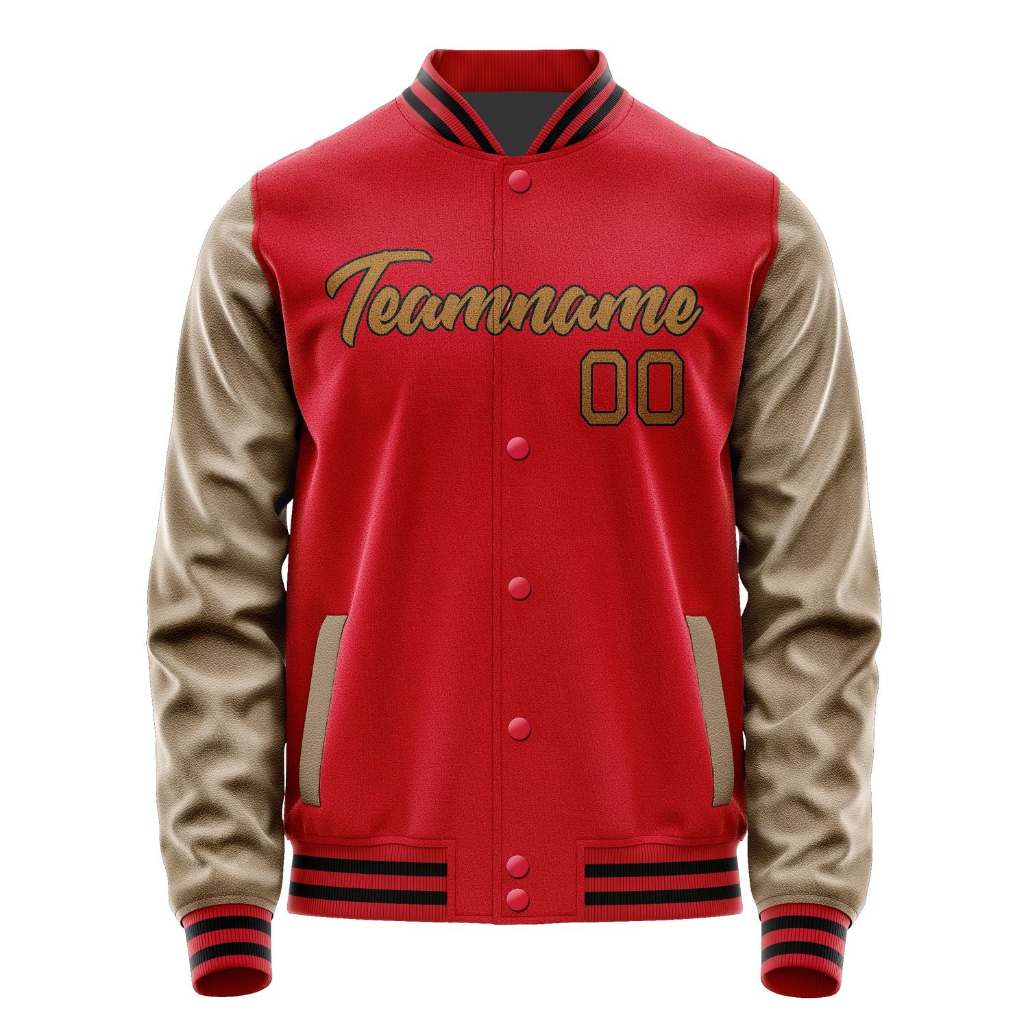 Maßgeschneidertes Rot Khaki Jacke Ja1414221417B21722