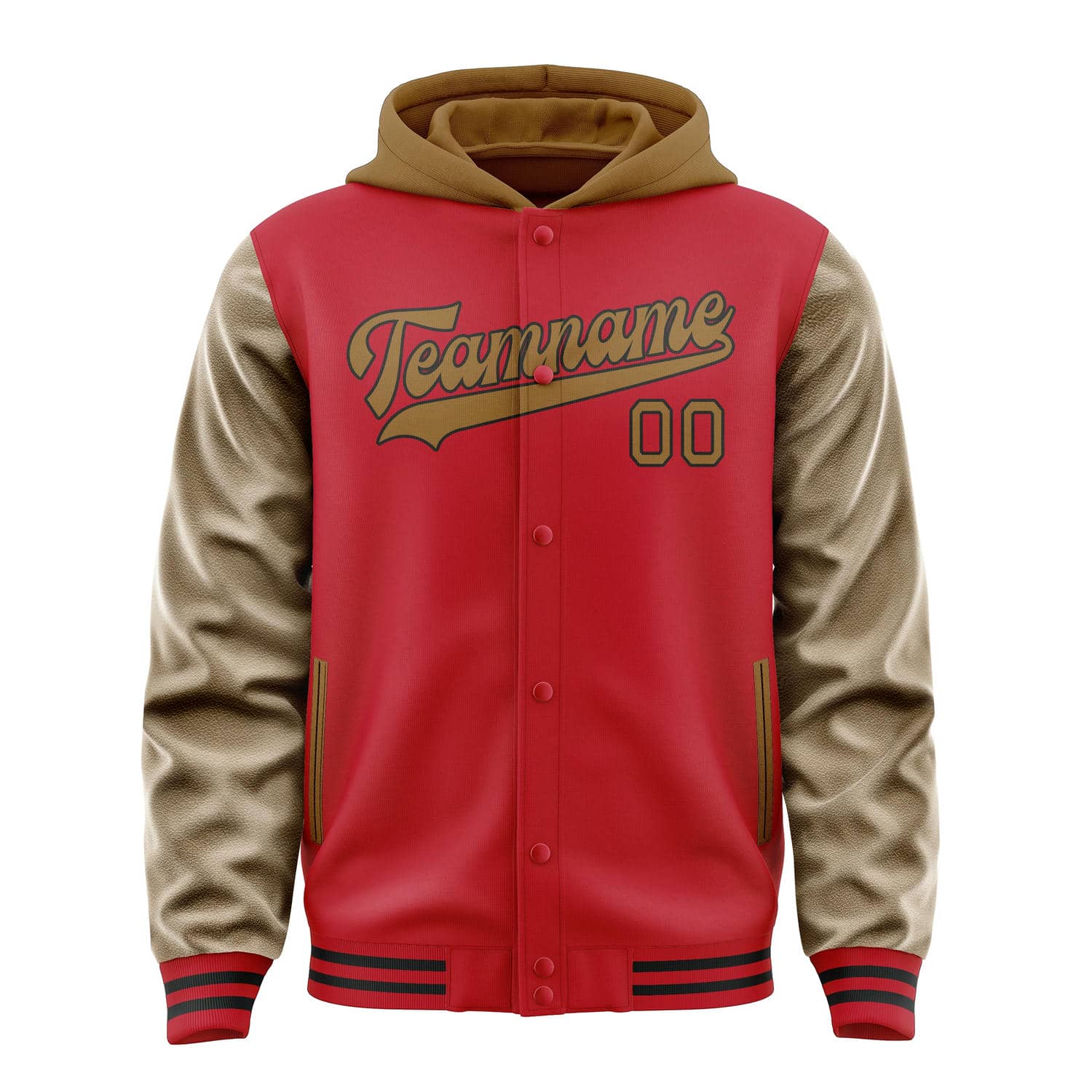Maßgeschneidertes Rot Khaki Jacke