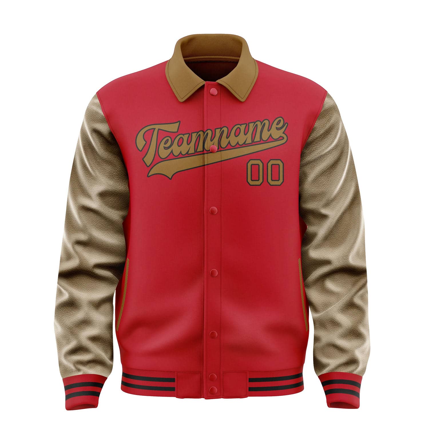 Maßgeschneidertes Rot Khaki Jacke