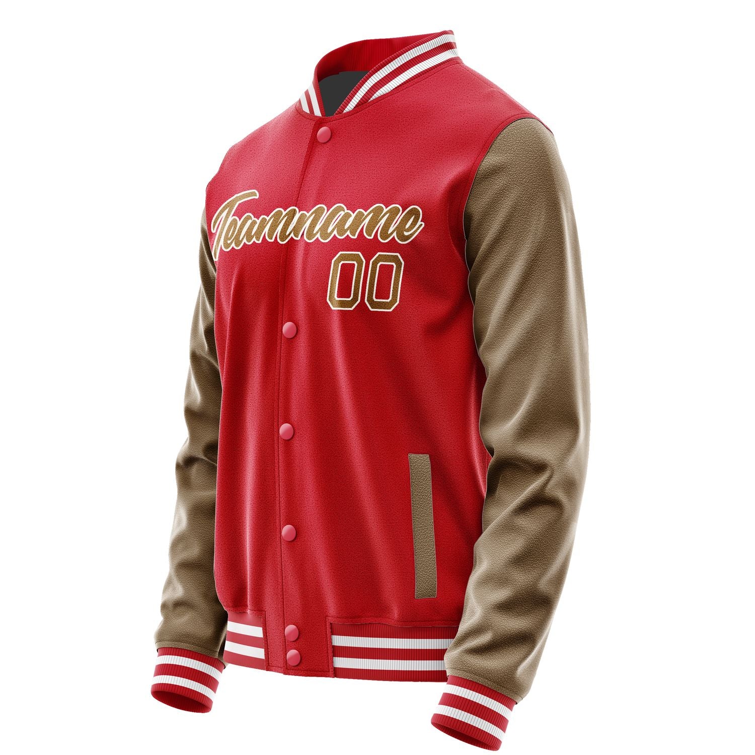 Maßgeschneidertes Rot Khaki Jacke Ja1414221418B21822
