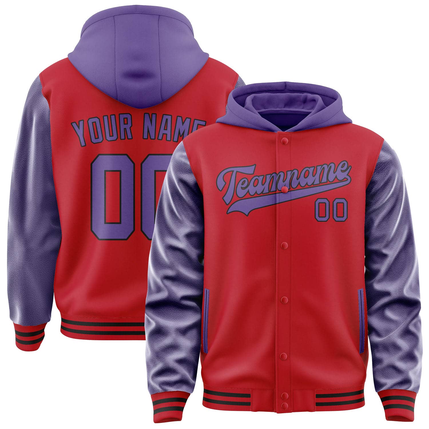 Maßgeschneidertes Rot Lavendel Jacke